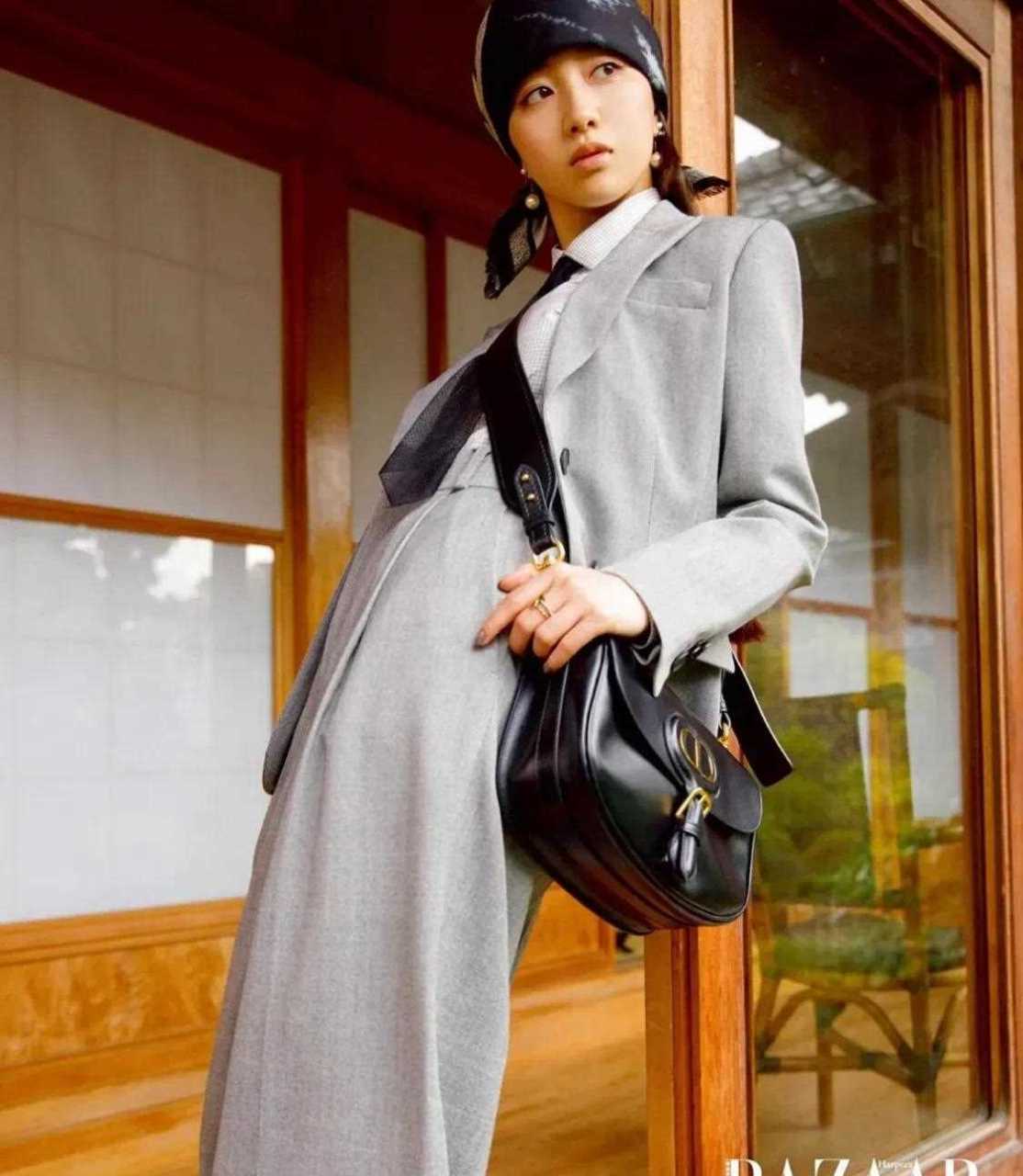 木村心美穿起dior的西装英姿飒爽,满眼都是爸爸木村拓哉的影子!