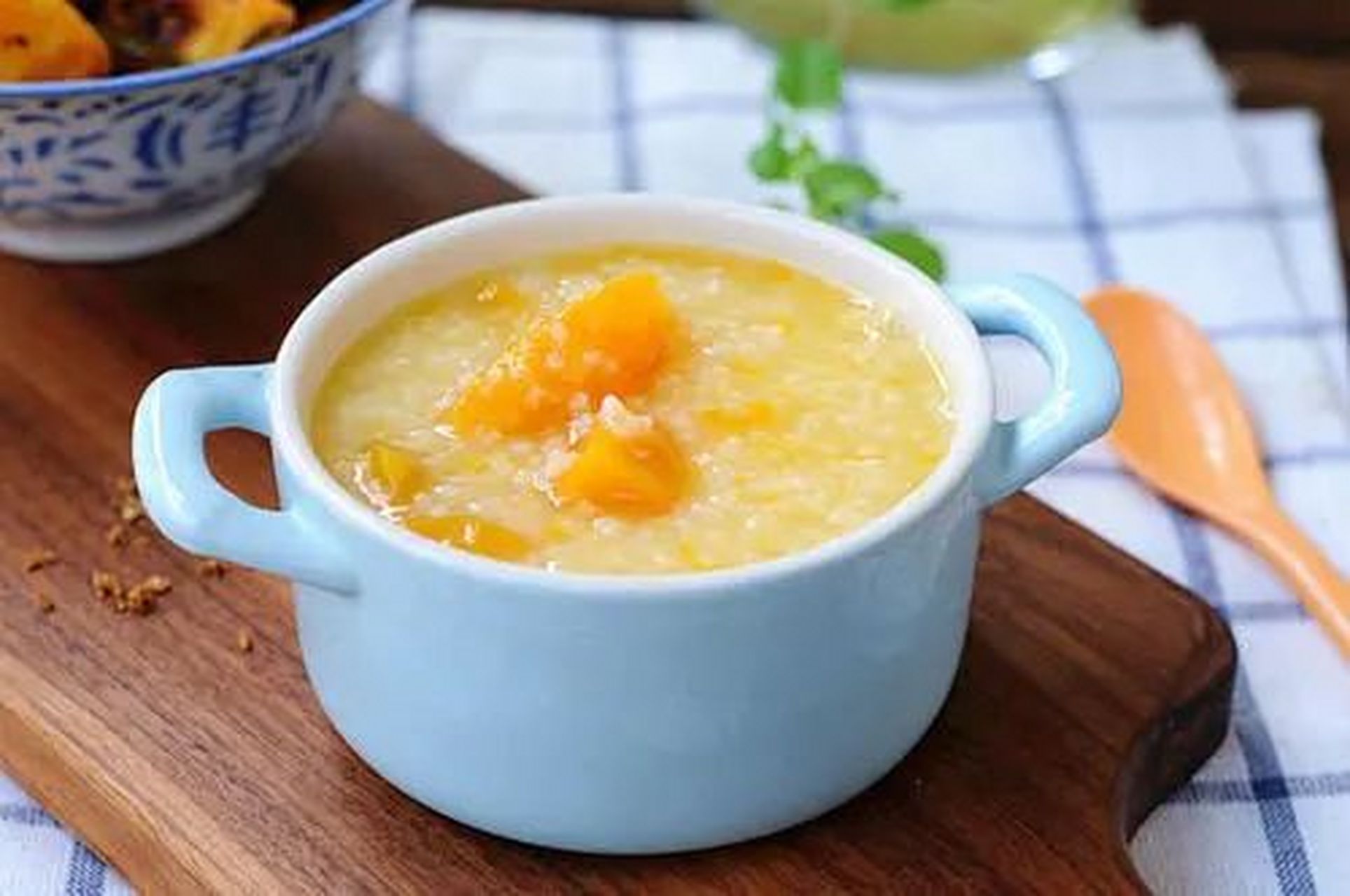 腊八# 粥的其他表达 南瓜小米粥 millet congee with pumpkin  粥