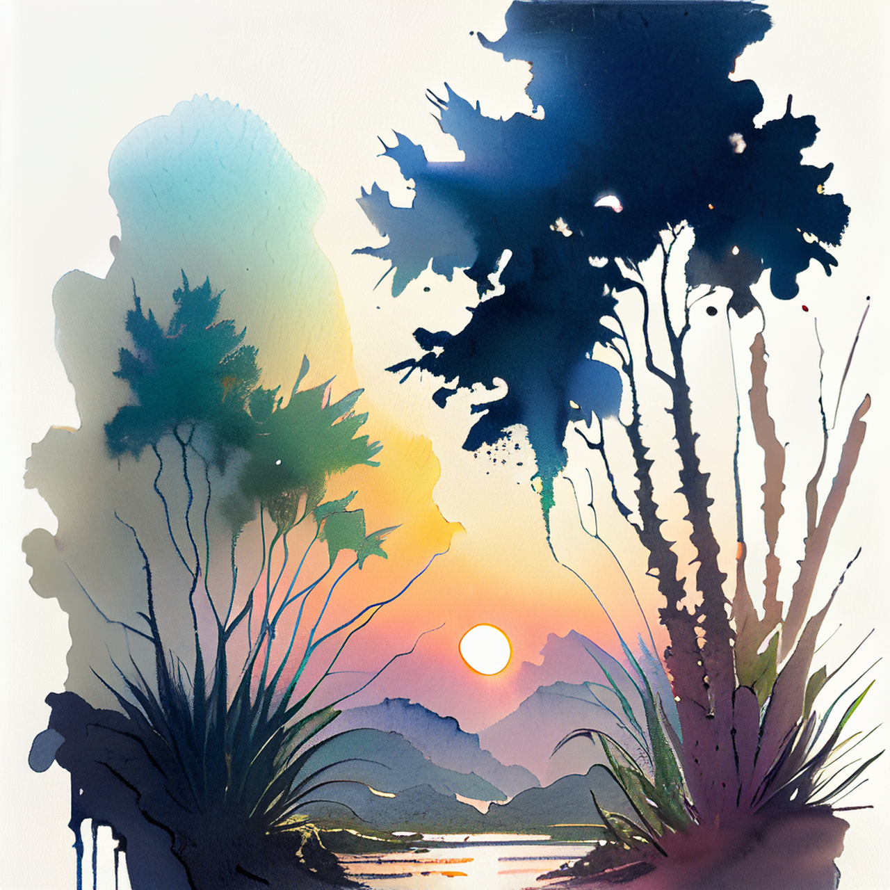 百度ai绘图黑科技#壁纸,微视图,古风绘画,中国风,描绘古诗词,古典美.