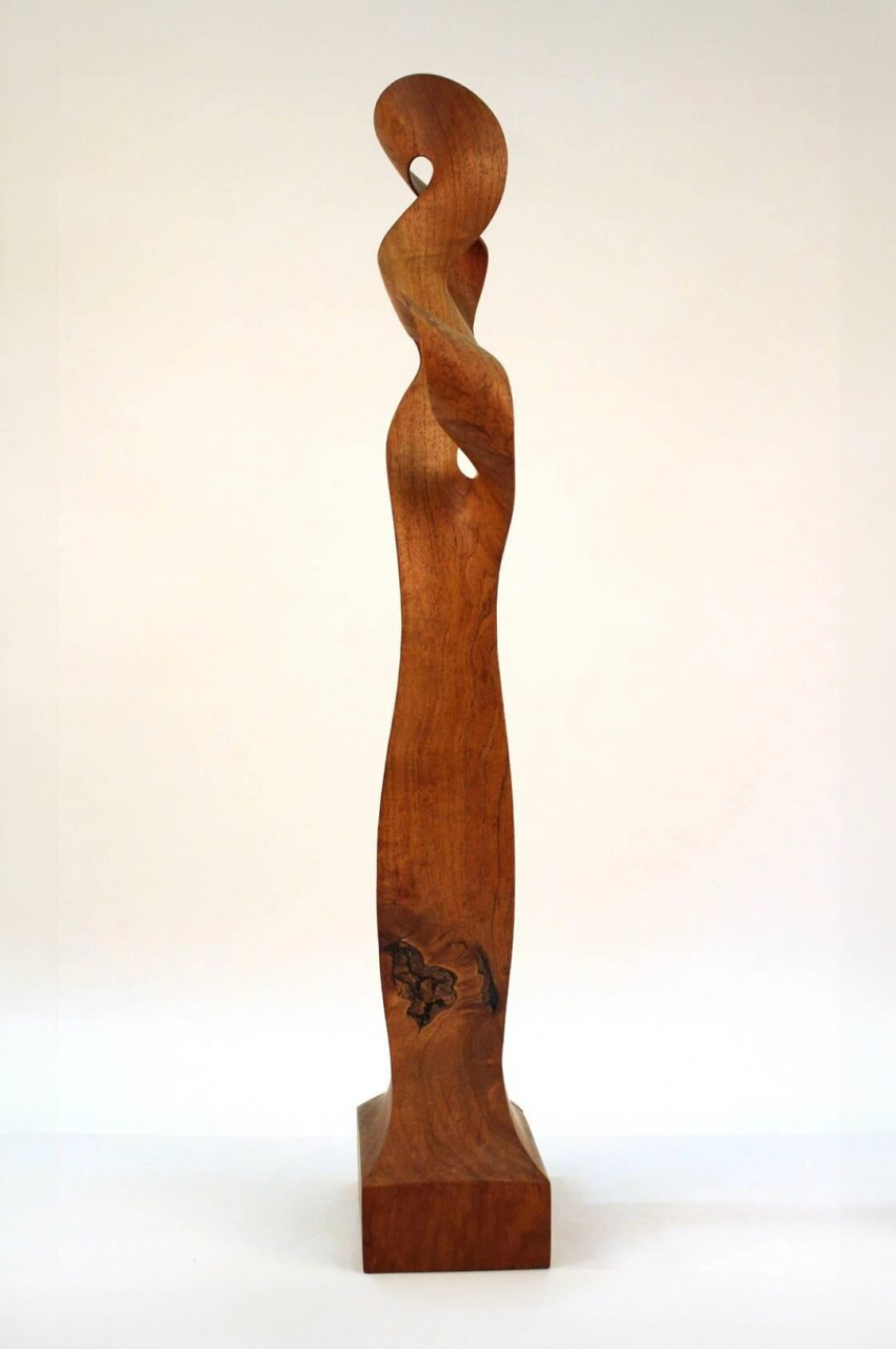 双莫比乌斯带抽象木雕