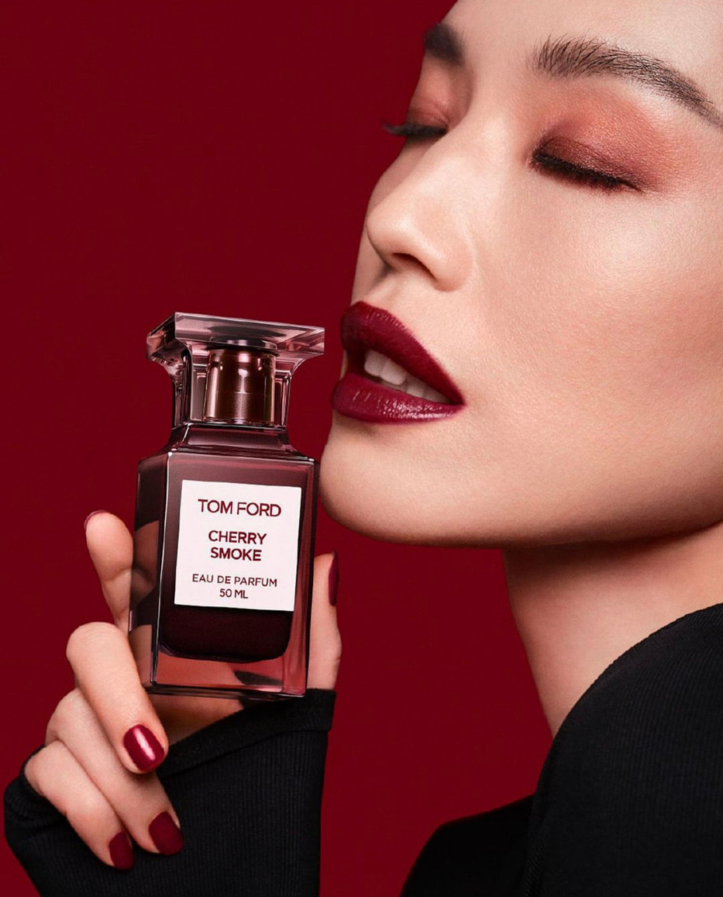 舒淇 x tom ford beauty 宣传大片,舒淇和烈焰红唇是绝配,好美!