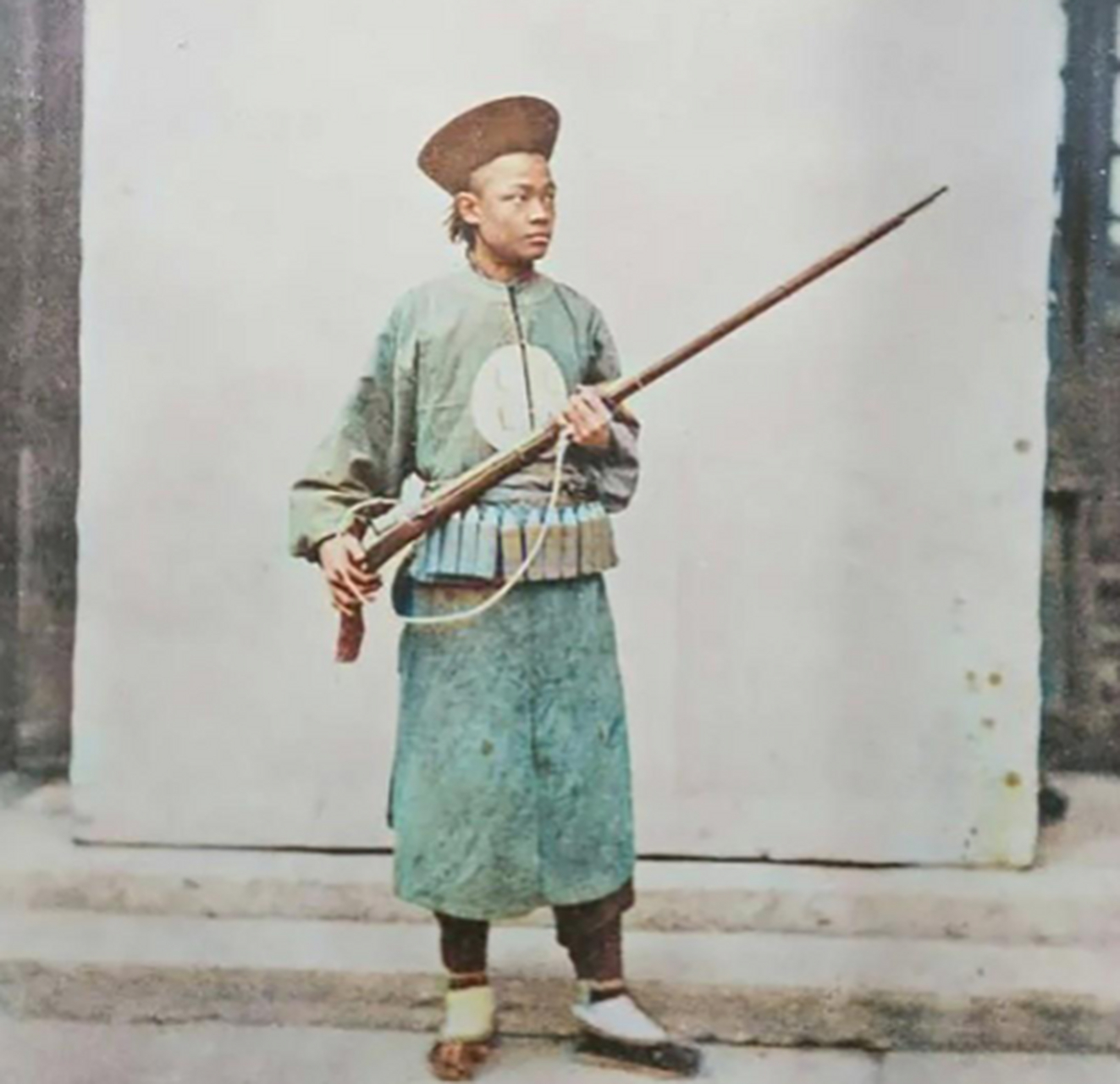 清朝火枪兵的真实影像!