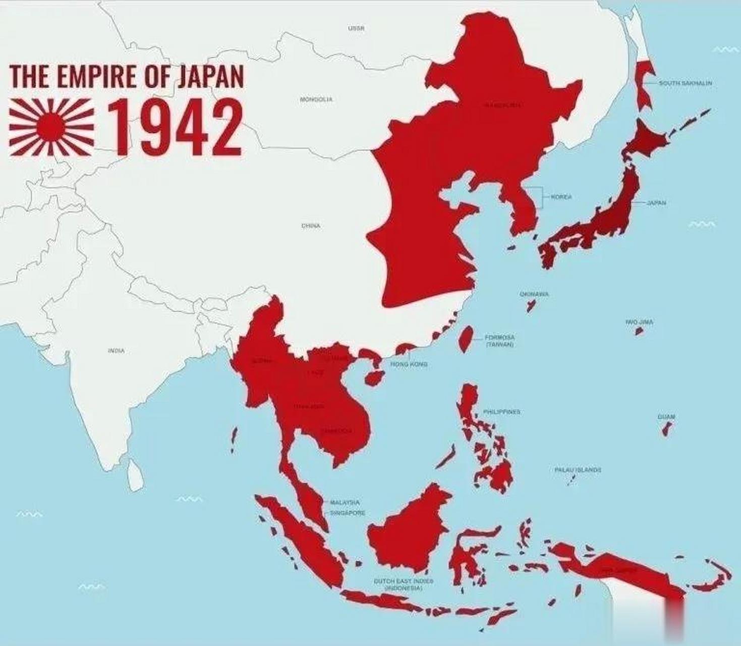 日本二战占领区图片