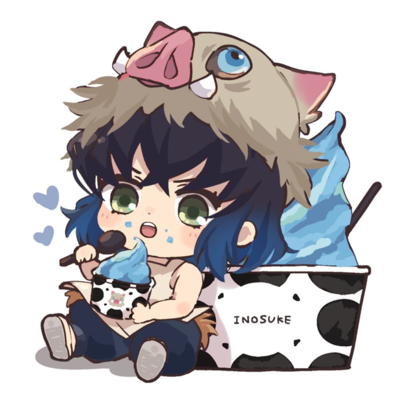 可爱的q版伊之助 #鬼灭之刃