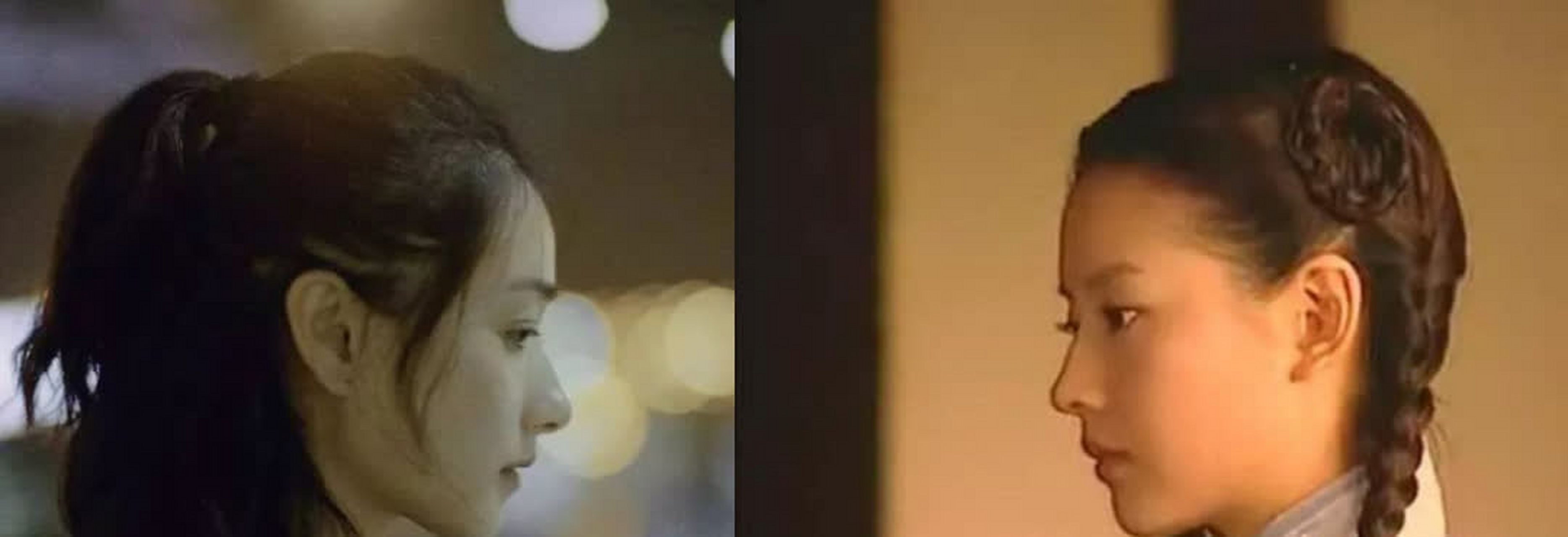 董洁和万茜的五官和气质都比较相似,但是董洁的头骨更胜一筹.