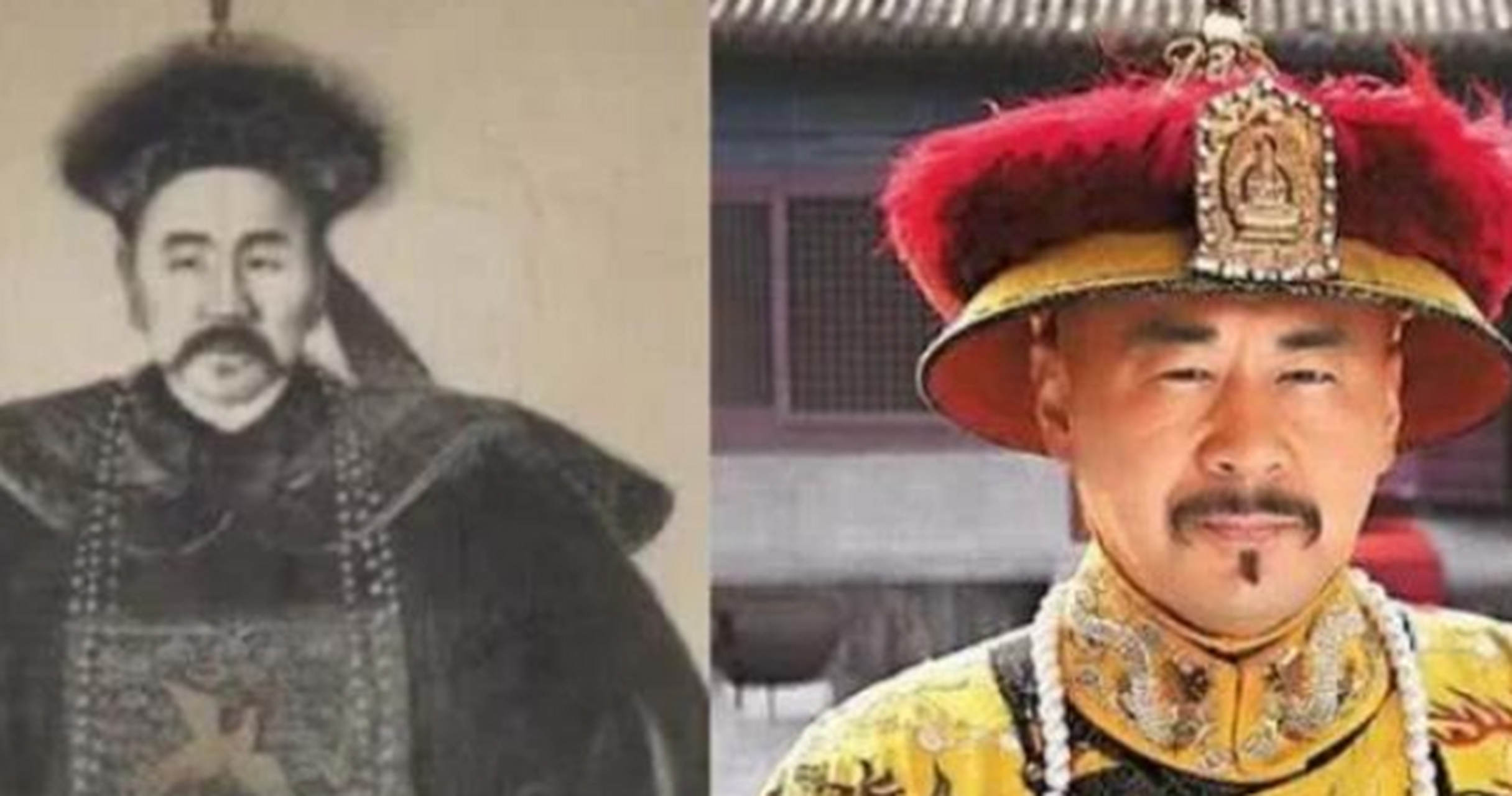 还有范冰冰和民国艺人杨绿润,她们两不仅在外貌上非常相似,连气质都很