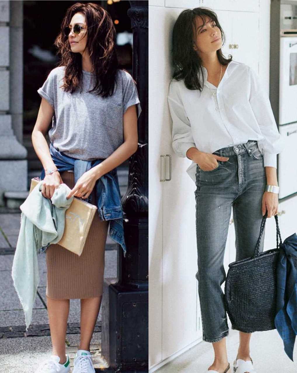 日本名模rina日常穿搭,40 女性的早穿搭,随性休闲,气质稳稳的.