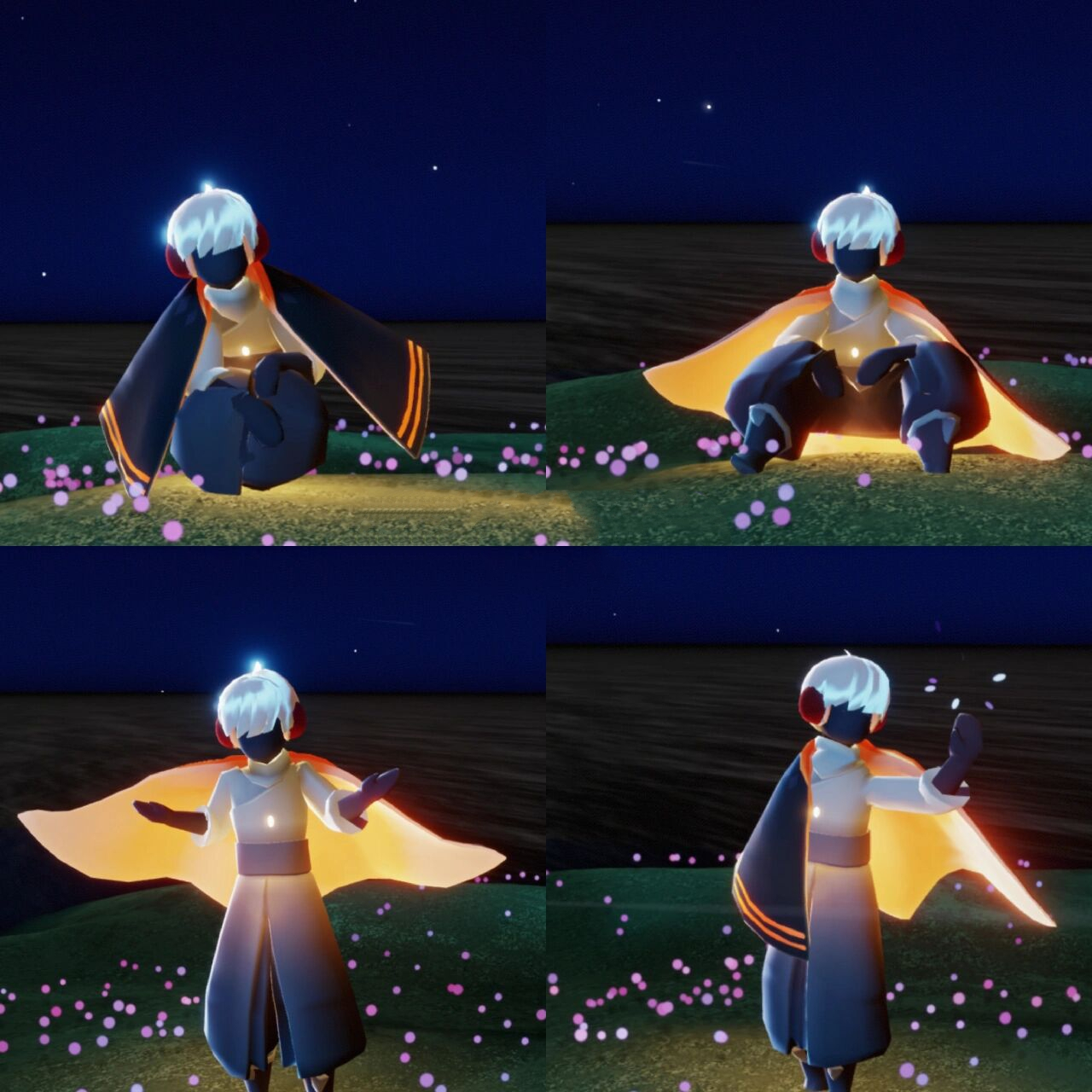 光遇|每日穿搭116|纯黑少年9915正太	"本期感谢的投稿推荐～ 我来