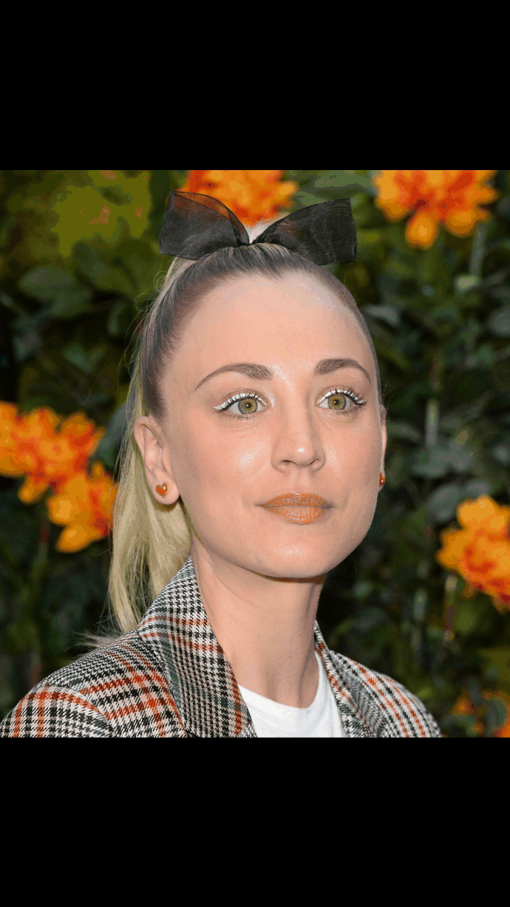 gif创作人# 《生活大爆炸》潘妮打扮时髦出席活动 她不当超模实在是