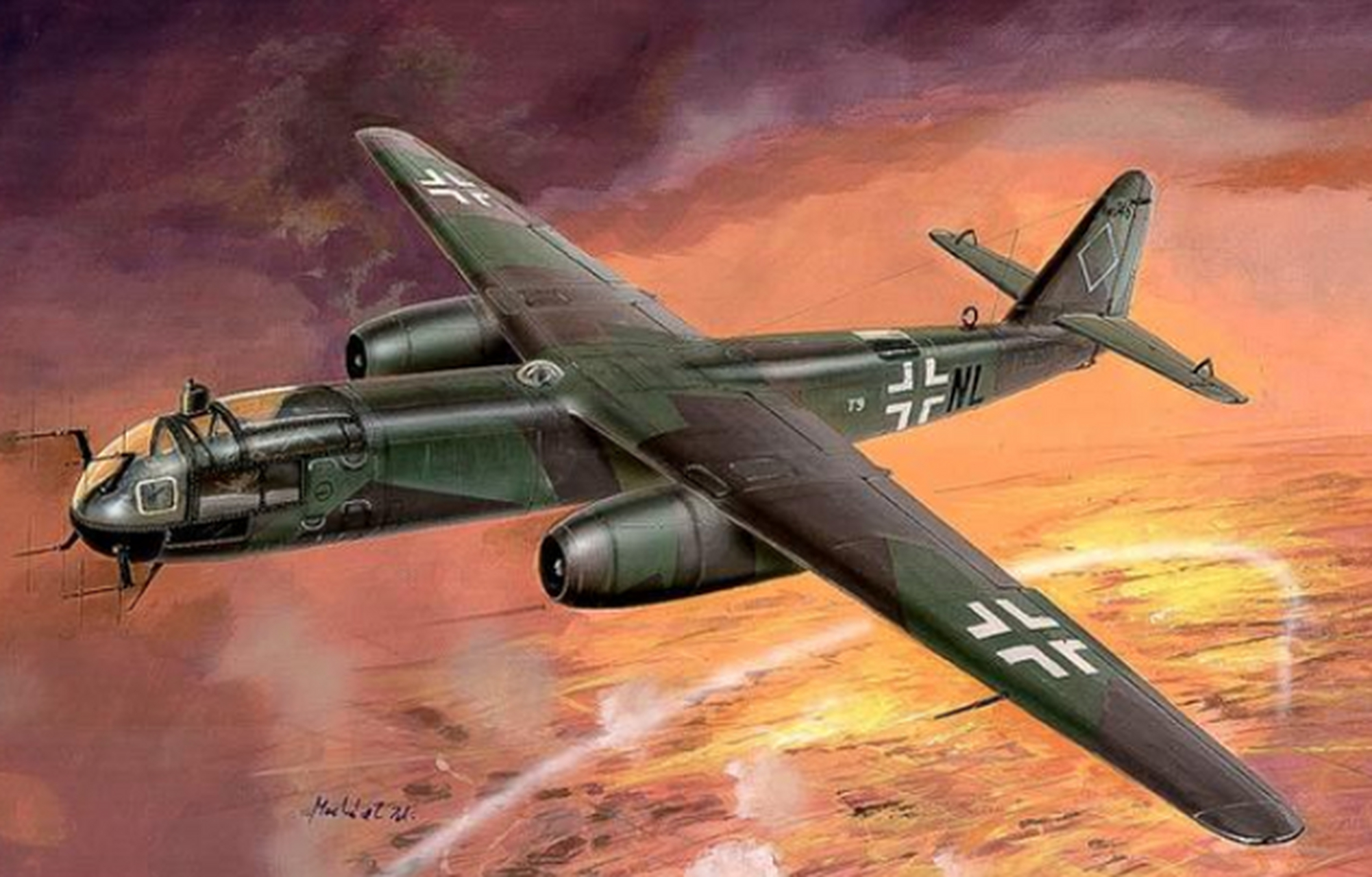 555:一款能直扑美国,轰炸纽约的轰炸机,堪称纳粹奇迹武器 纳粹尖端