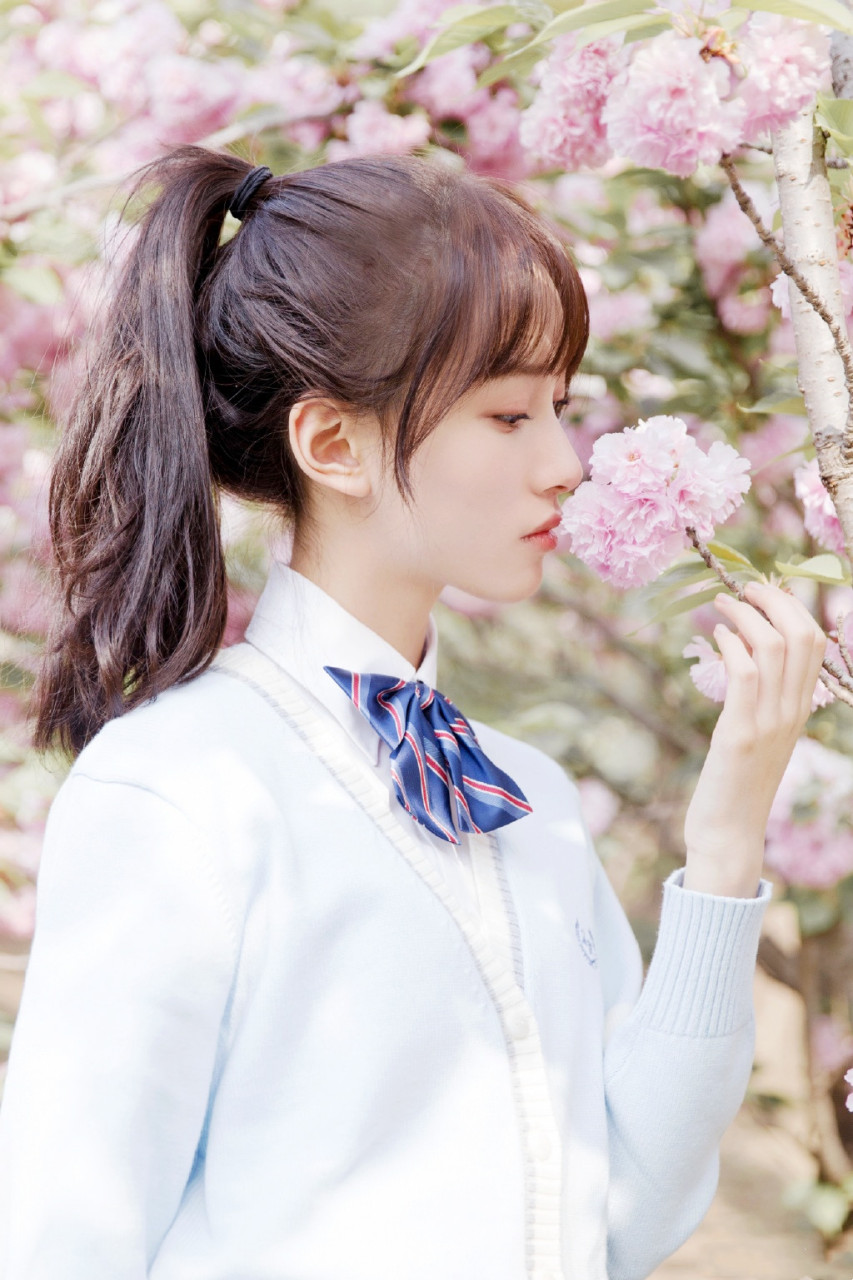 王梓莼,北电校花,樱花少女.