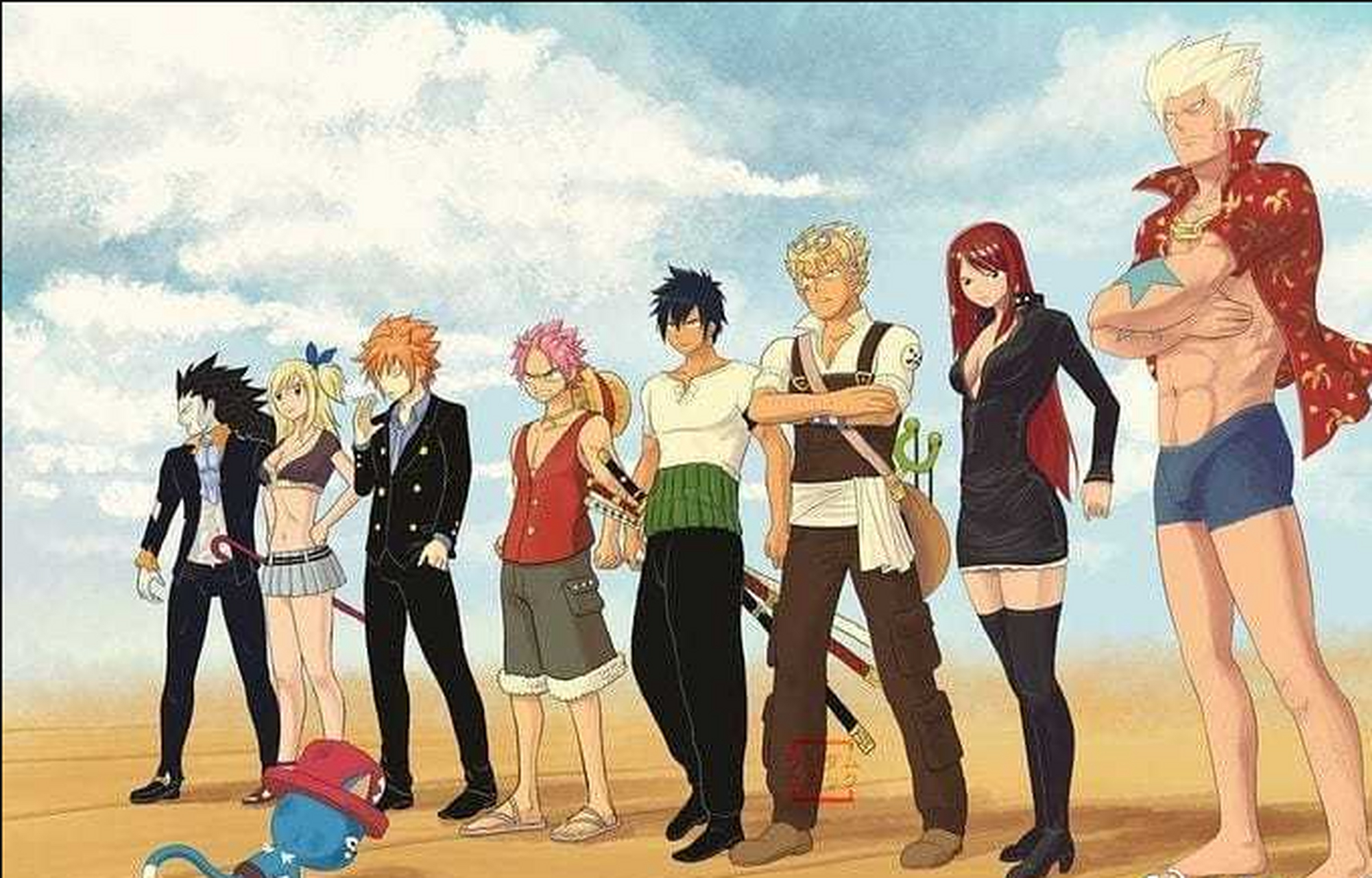 海贼王趣图# 海贼王和妖精的尾巴,海贼的尾巴,谁模仿的最像?