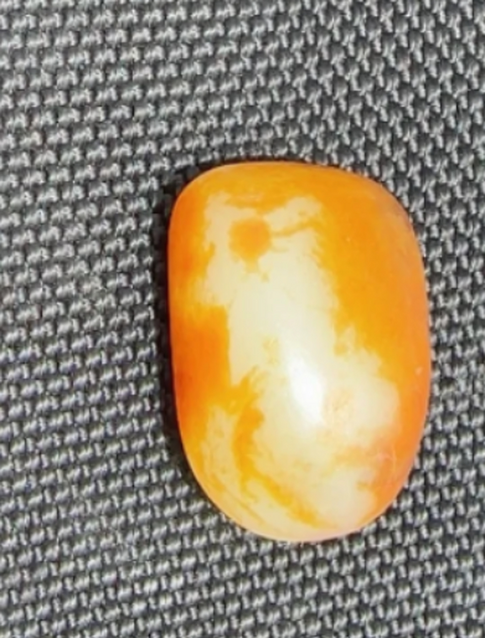 点击头像看直播##和田玉#玛丽艳 红皮白肉 戒面籽 籽型完整一口气