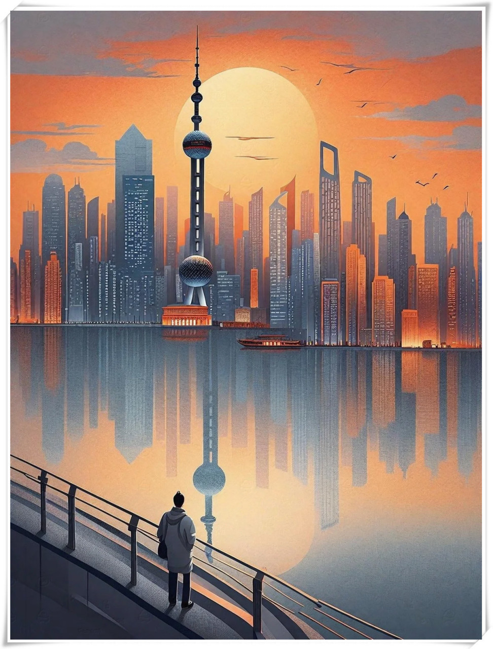 上海,用ai记录你的美丽  95 上海外滩·城市印象  94 漫步魔都