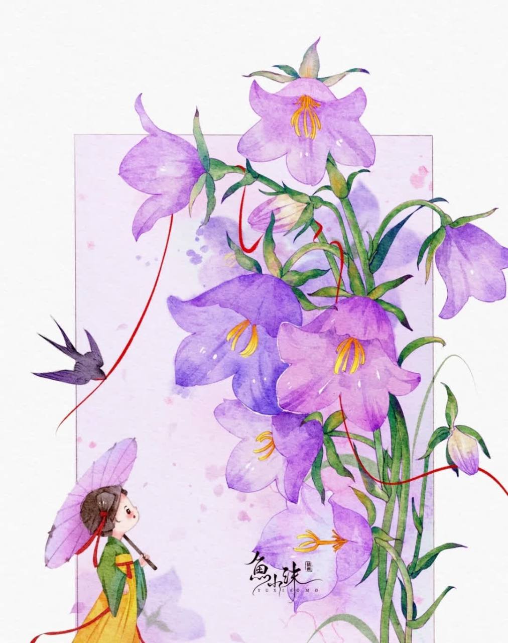 中国风花仙子插画欣赏.