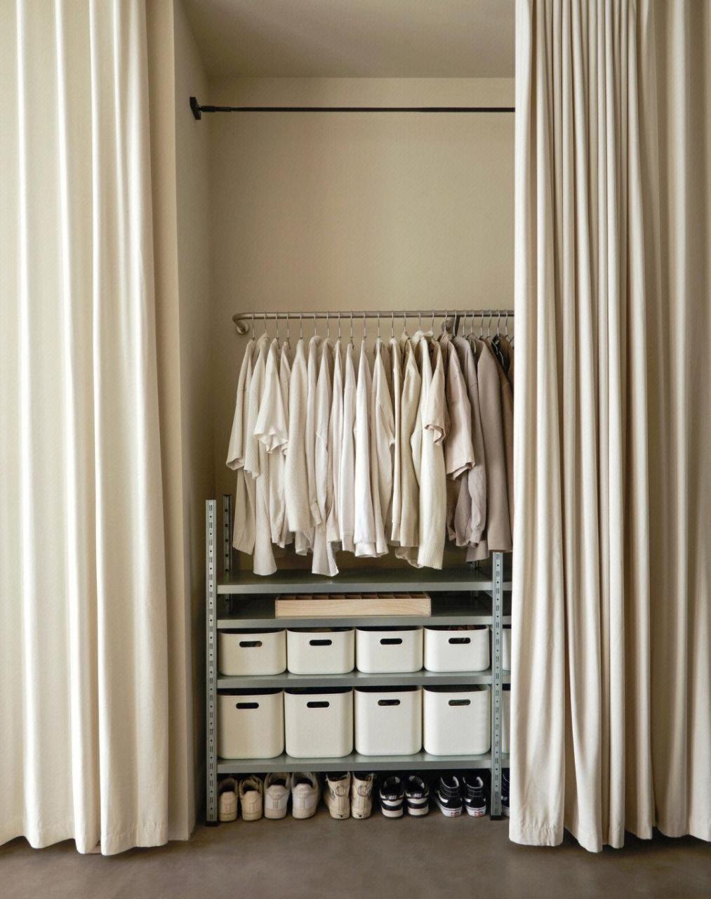 我的开放式衣帽间 [照相机] 最近非传统衣柜的概念越来越多了,今天和