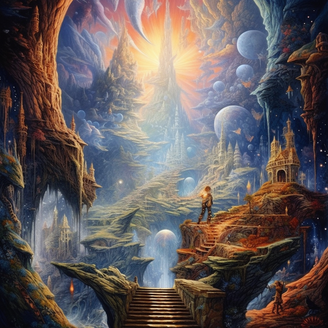 玄幻的ai场景#ai绘画# #百度仲夏打卡挑战赛