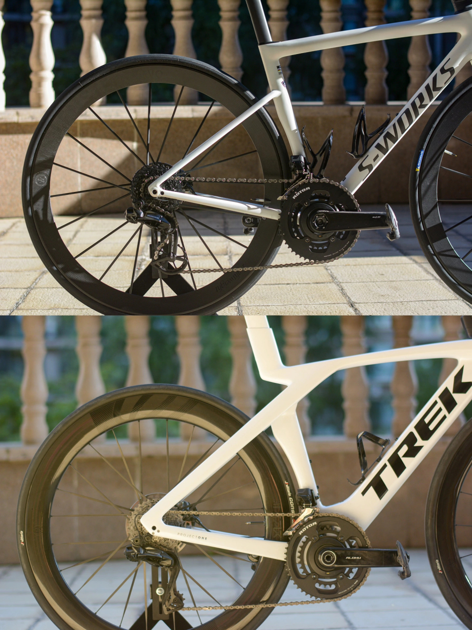 闪电s-works sl8 对比 崔克madone slr9  对比这两台原因有三:1,其
