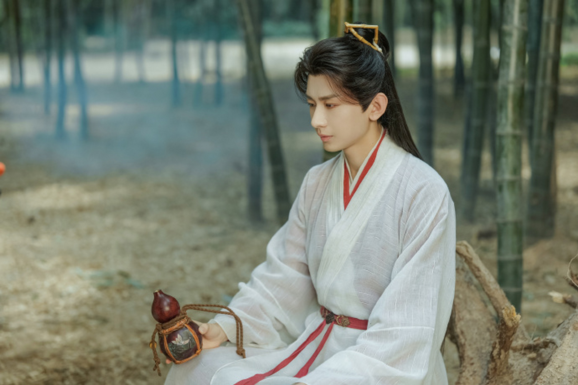 『莲花放大镜』竹林剑影相辉映,手执酒壶抒胸臆, 李莲花成毅剧照送达