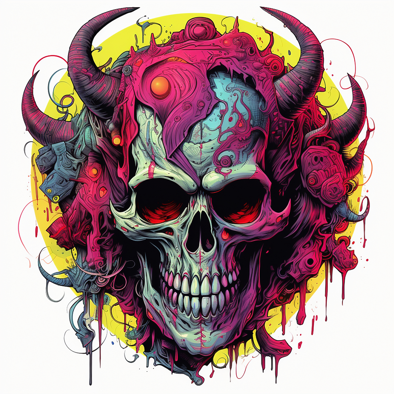 魔鬼头像,有喜欢的可以拿去当做头像使用,很个性,哈哈!#ai绘画