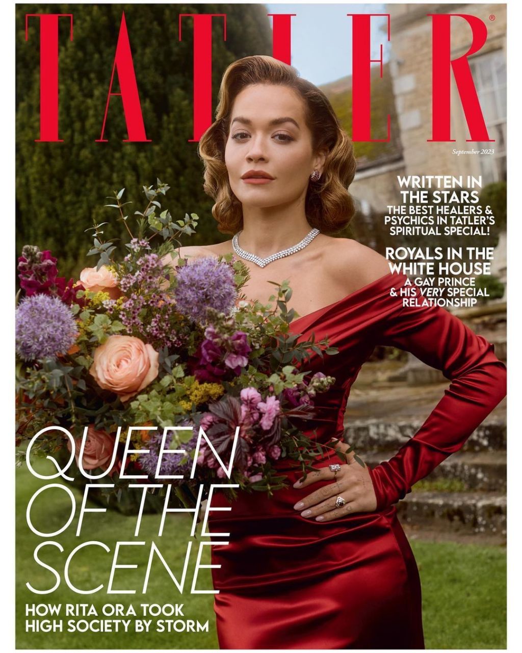 rita ora 亮相tatler magazine 金九月刊封面,好莱坞复古女星造型.