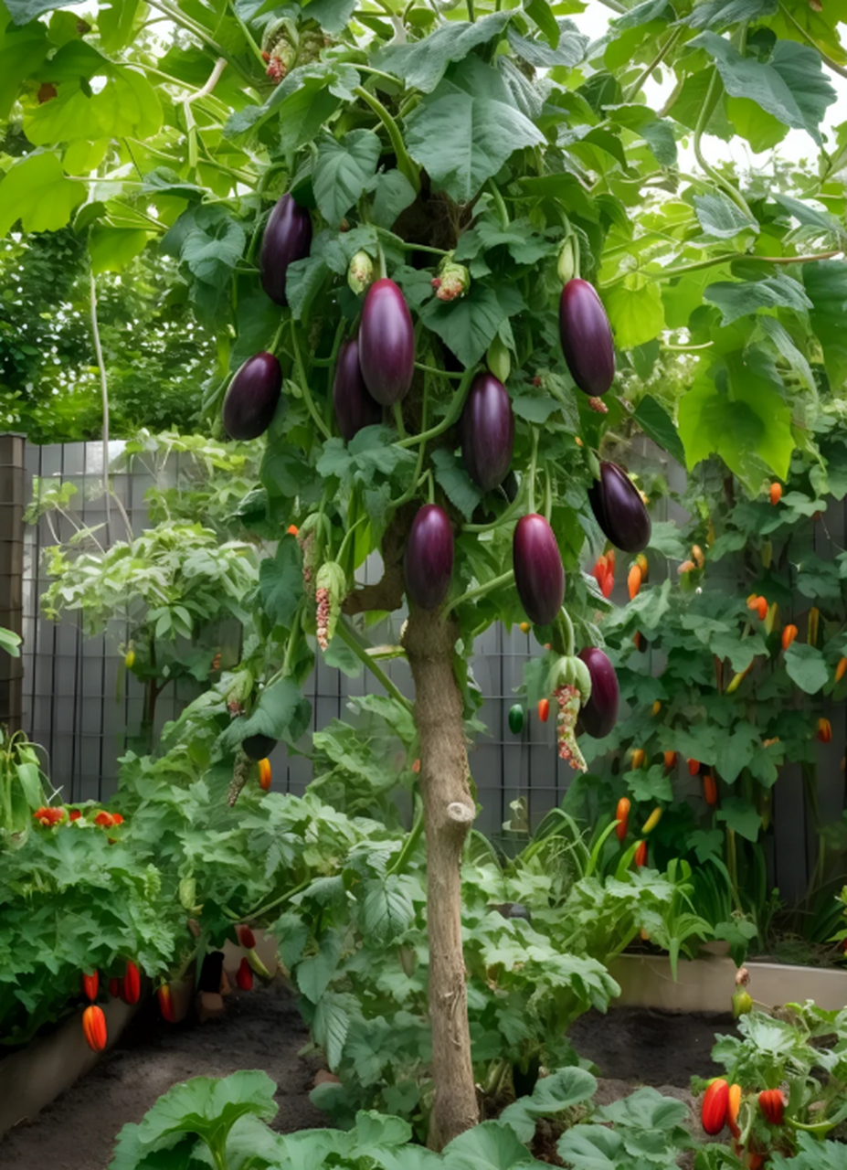 茄子是长在树上的吗?