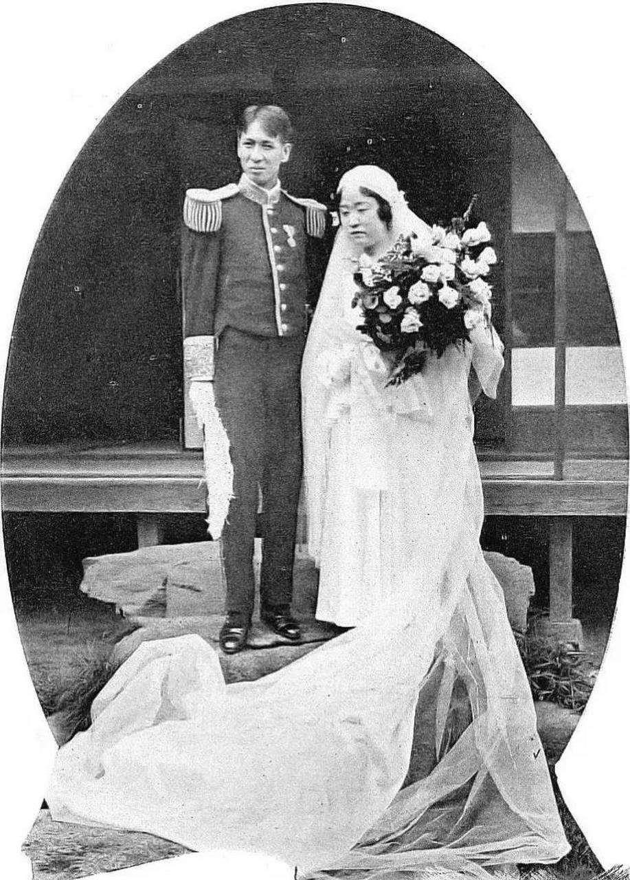 百家号星火计划# 1931年,朝鲜德惠翁主和日本伯爵宗武志在镜头前拍下