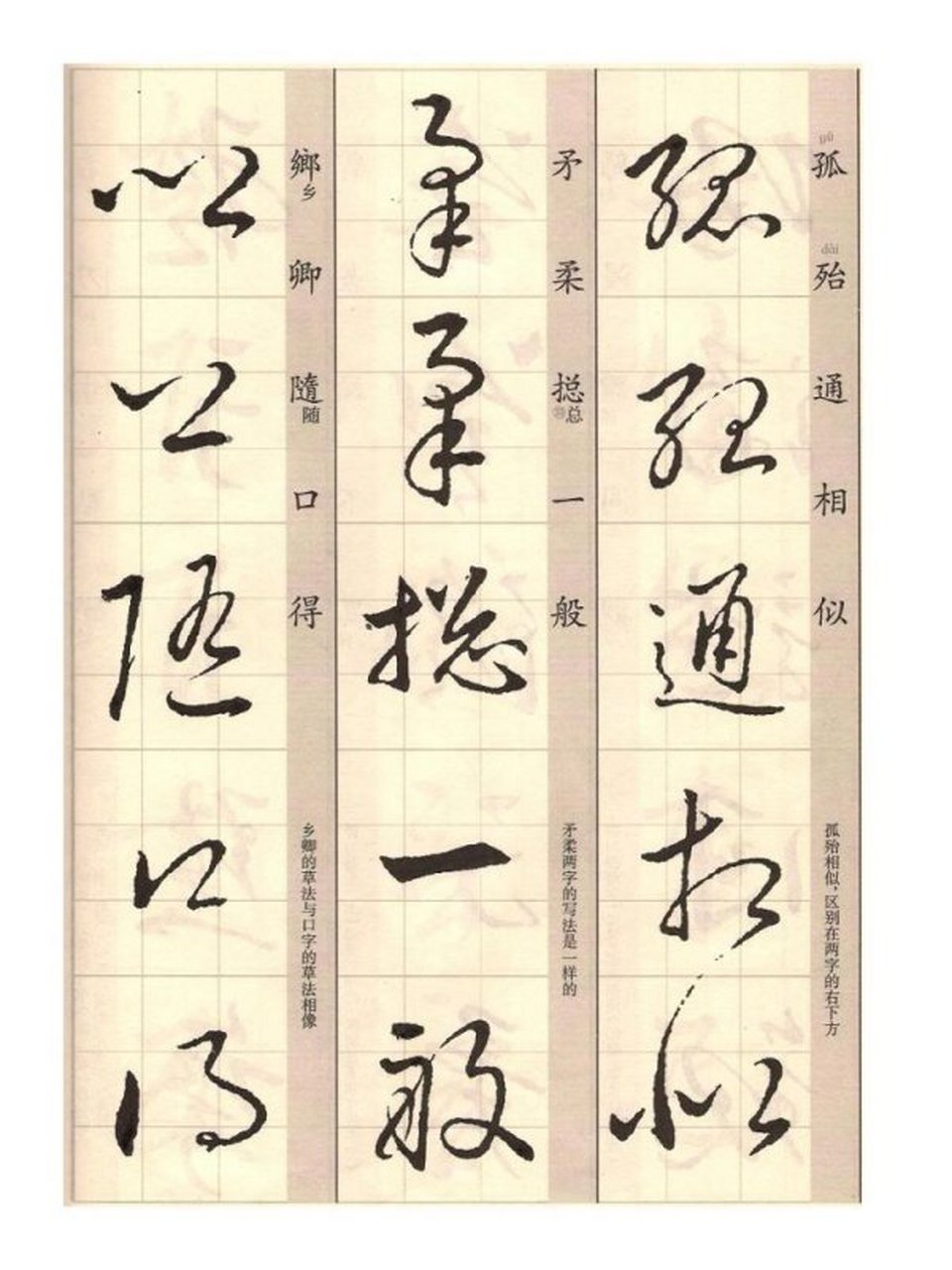 历代名家书法欣赏:王羲之草书草诀歌,附口诀释文.
