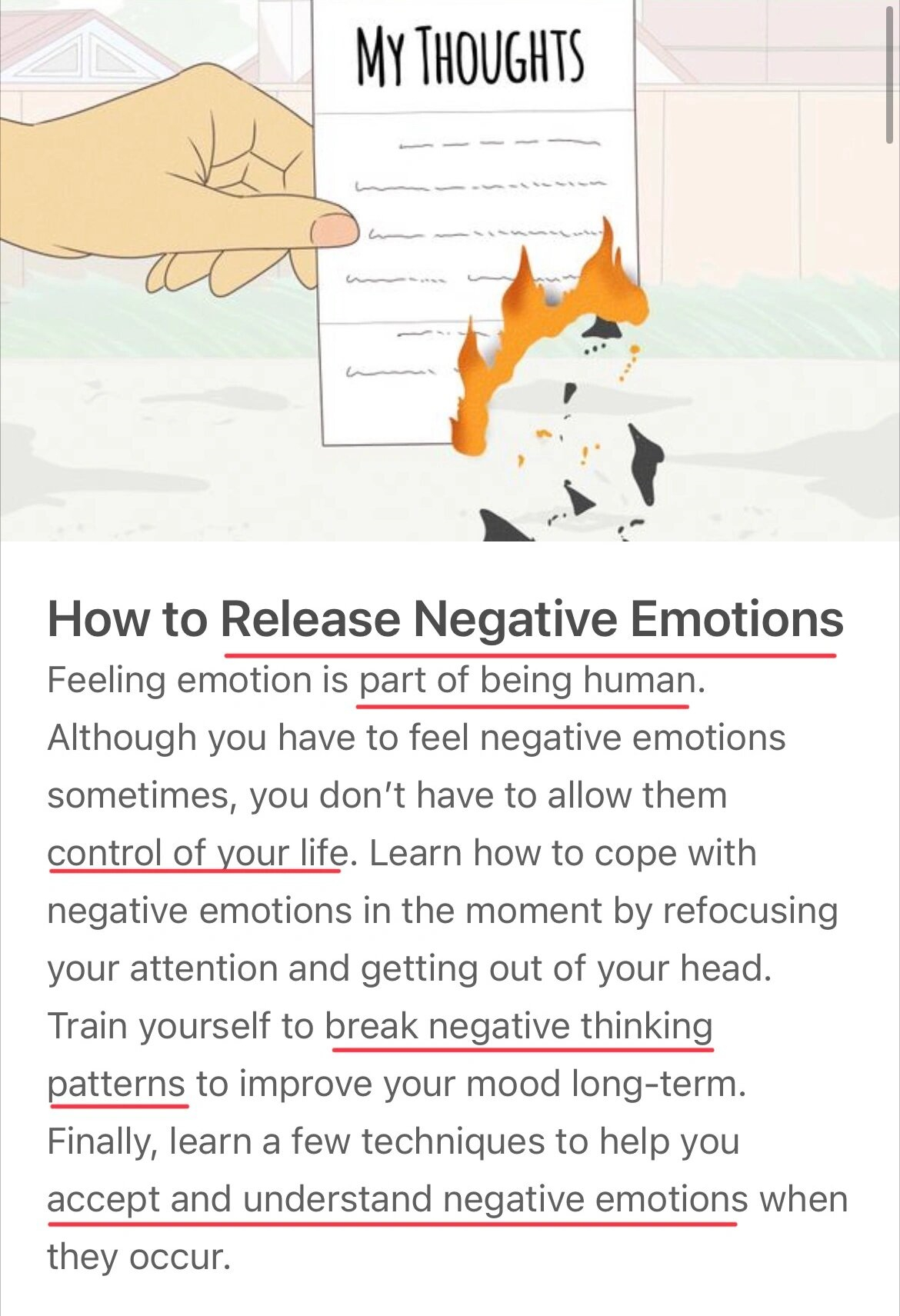 negative emotions 今日分享如何 break the mode thinkingdeal