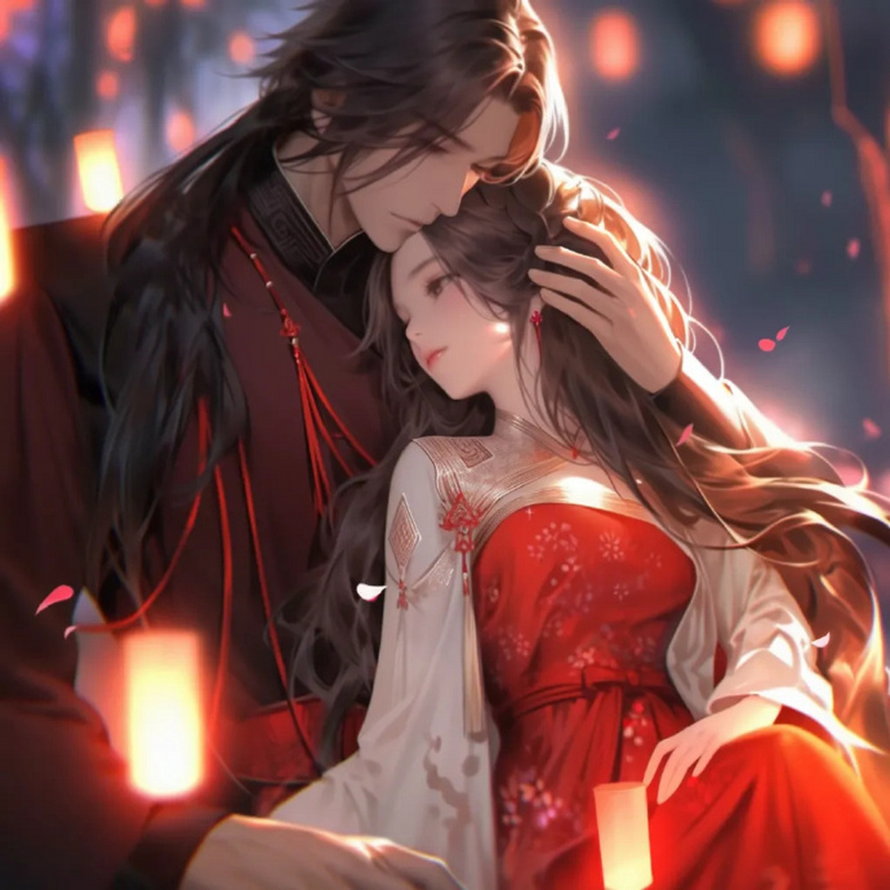 甜酥酥古风情侣头像|红衣系列 676767