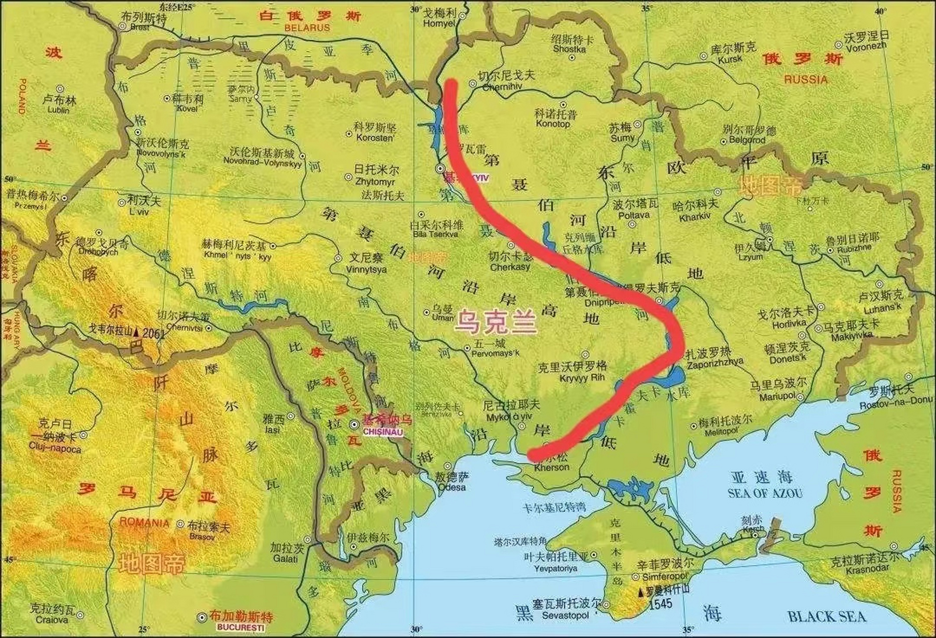 俄罗斯的终极目标现在必须是沿第聂伯河将乌克兰一分为