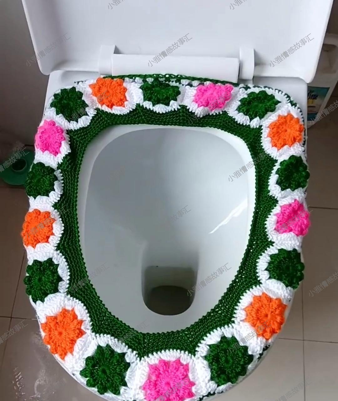马桶套都编织得如此精致,太厉害了91!