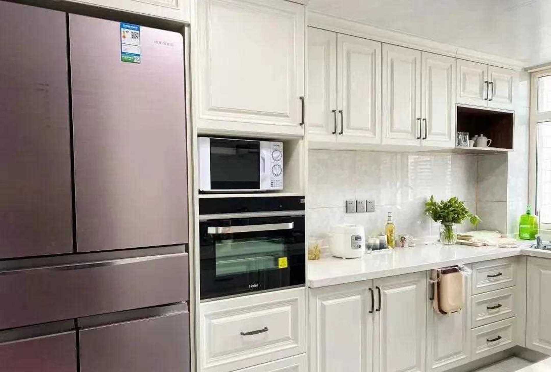 【实拍分享】简欧风厨房的实拍图,u型布局.