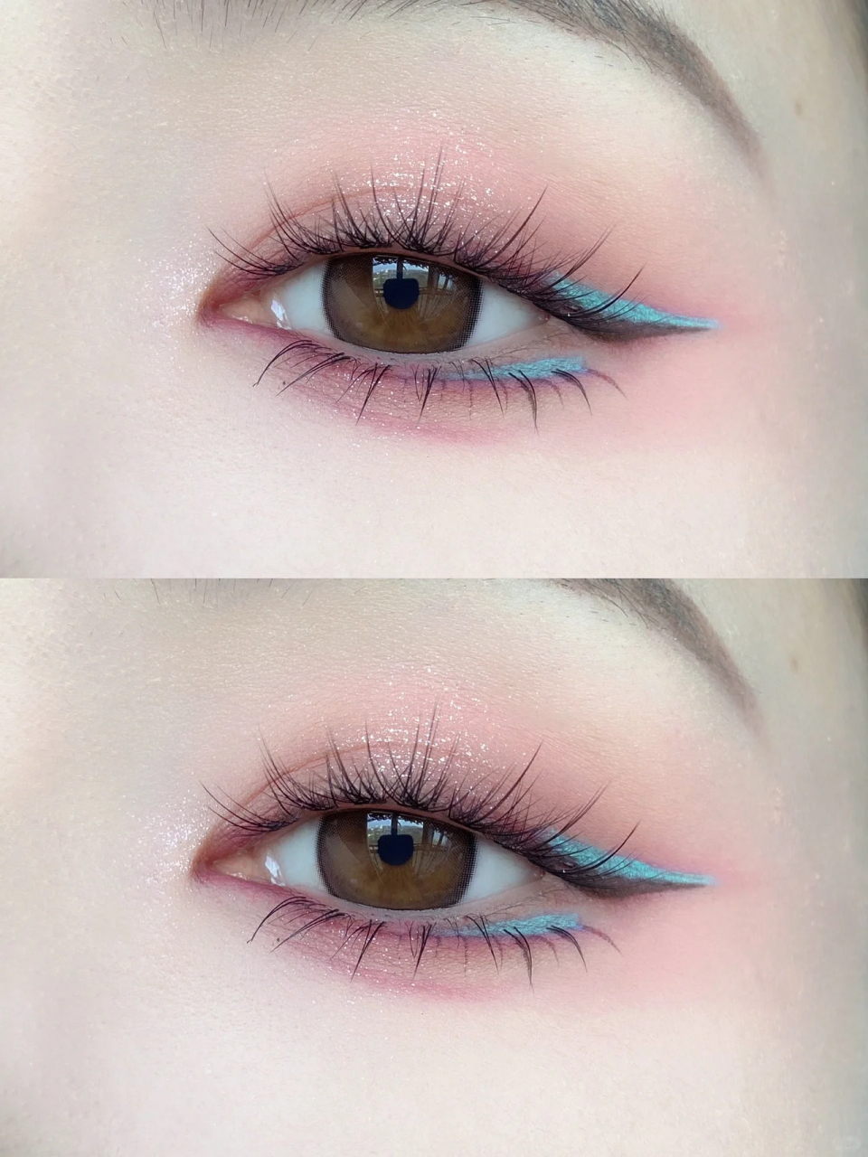 眼角微醺红77彩色眼线粉色甜妹氛围眼妆 粉色甜妹妆也可以带一点