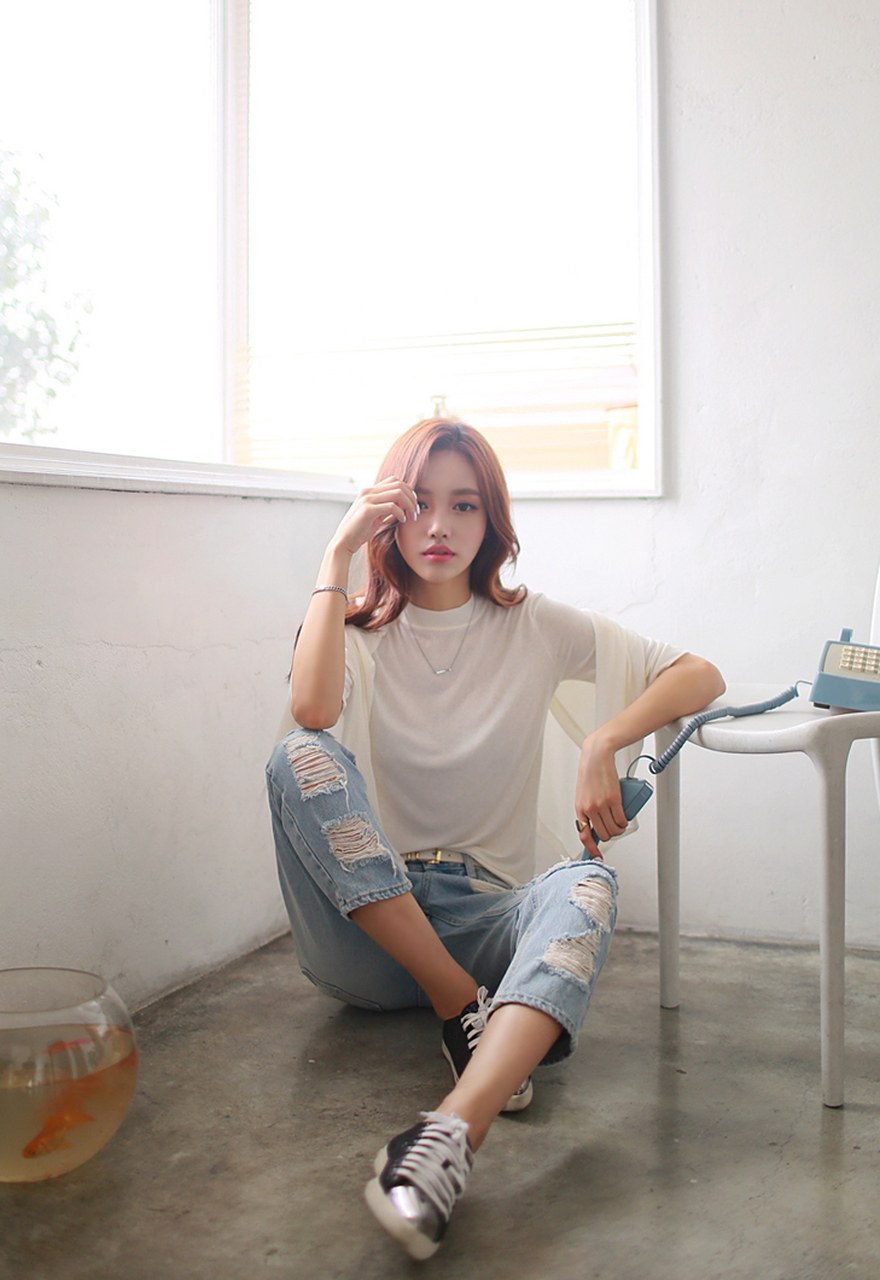 孙允珠时尚:夏日墨西哥湾短袖t恤#女神孙允珠# #孙允珠时尚穿搭