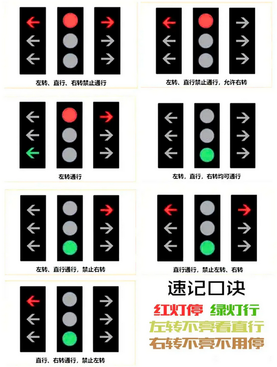 最新版本红绿灯八种组合! 你们看,如何?#领动计划