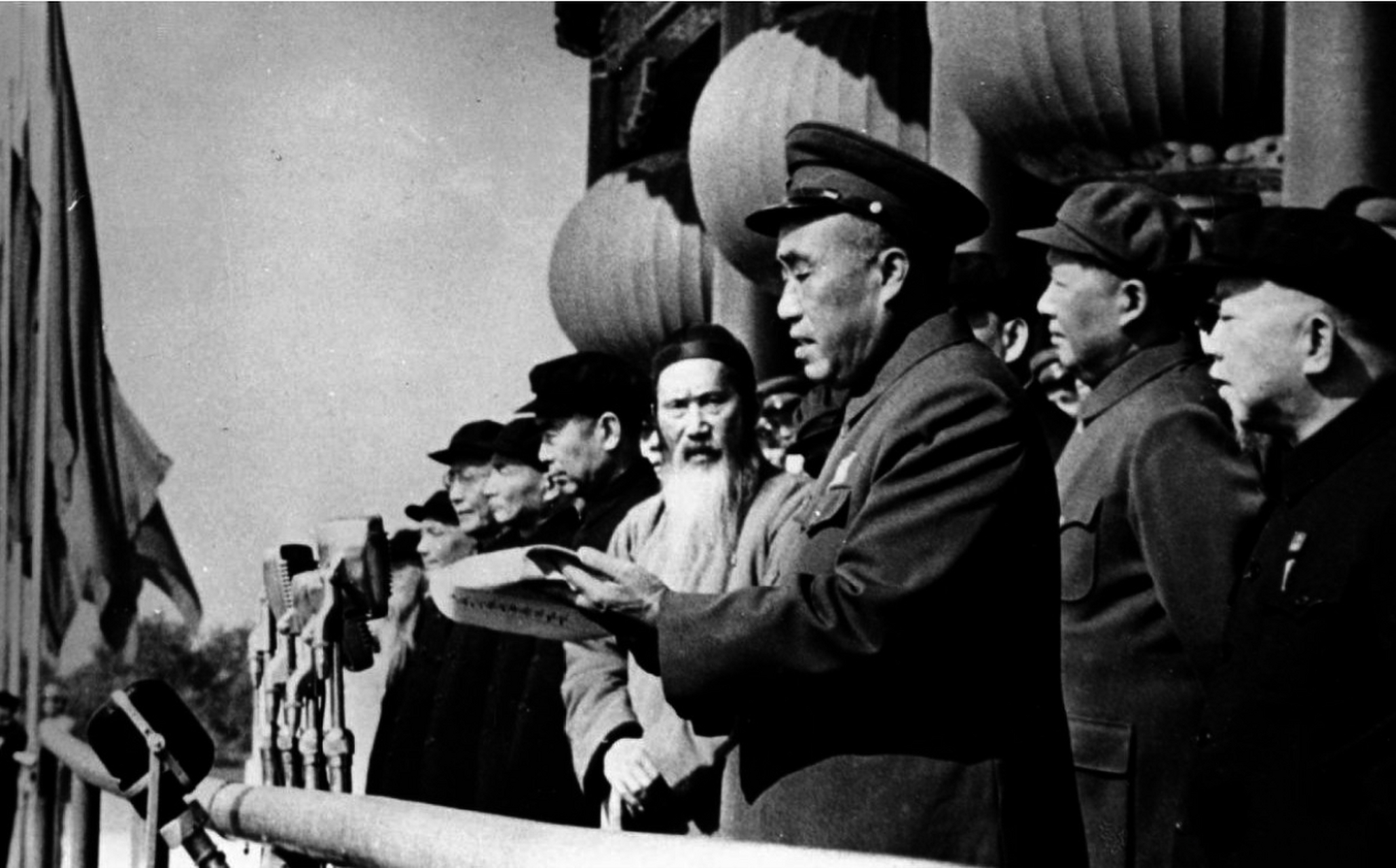 历史老照片:1953年10月1日国庆节.