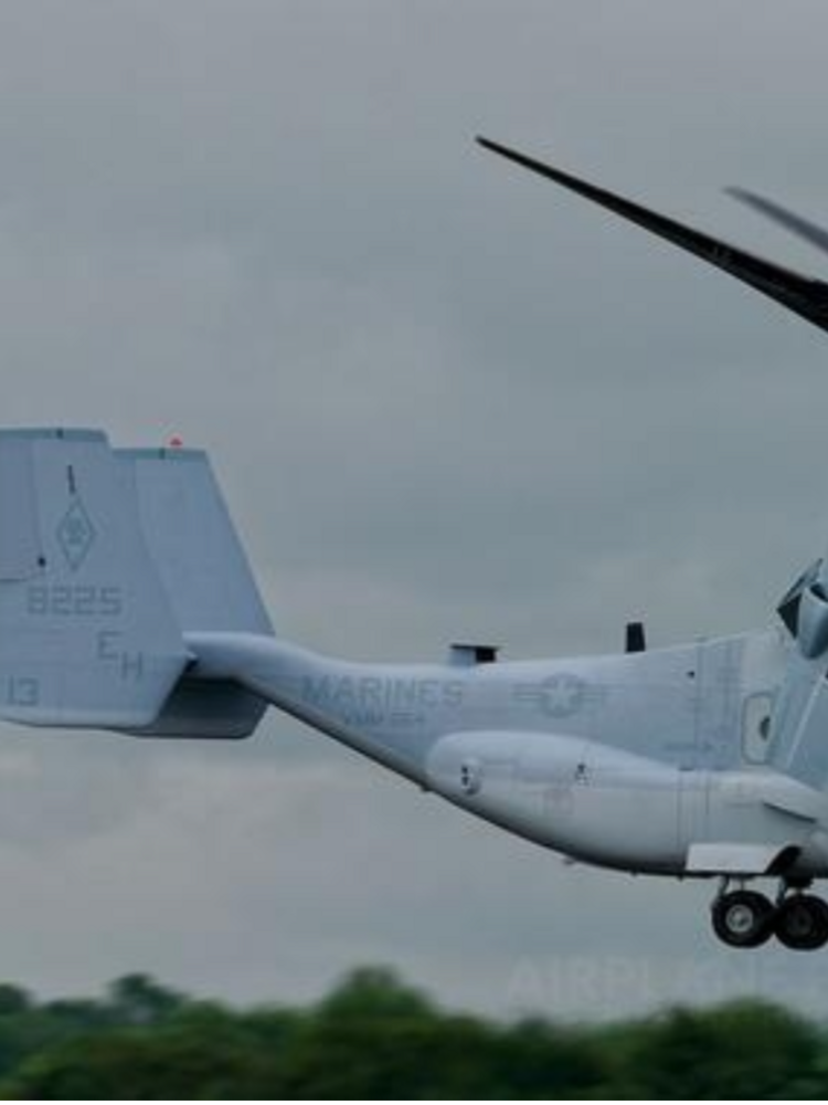 v-22鱼鹰倾旋转翼飞机采用了全新的倾倾旋翼设计