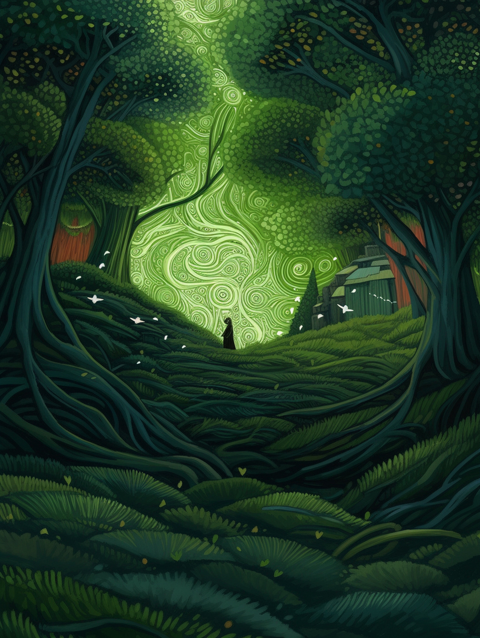 魔法森林的奇幻插画世界  今天的主题是魔法森林.