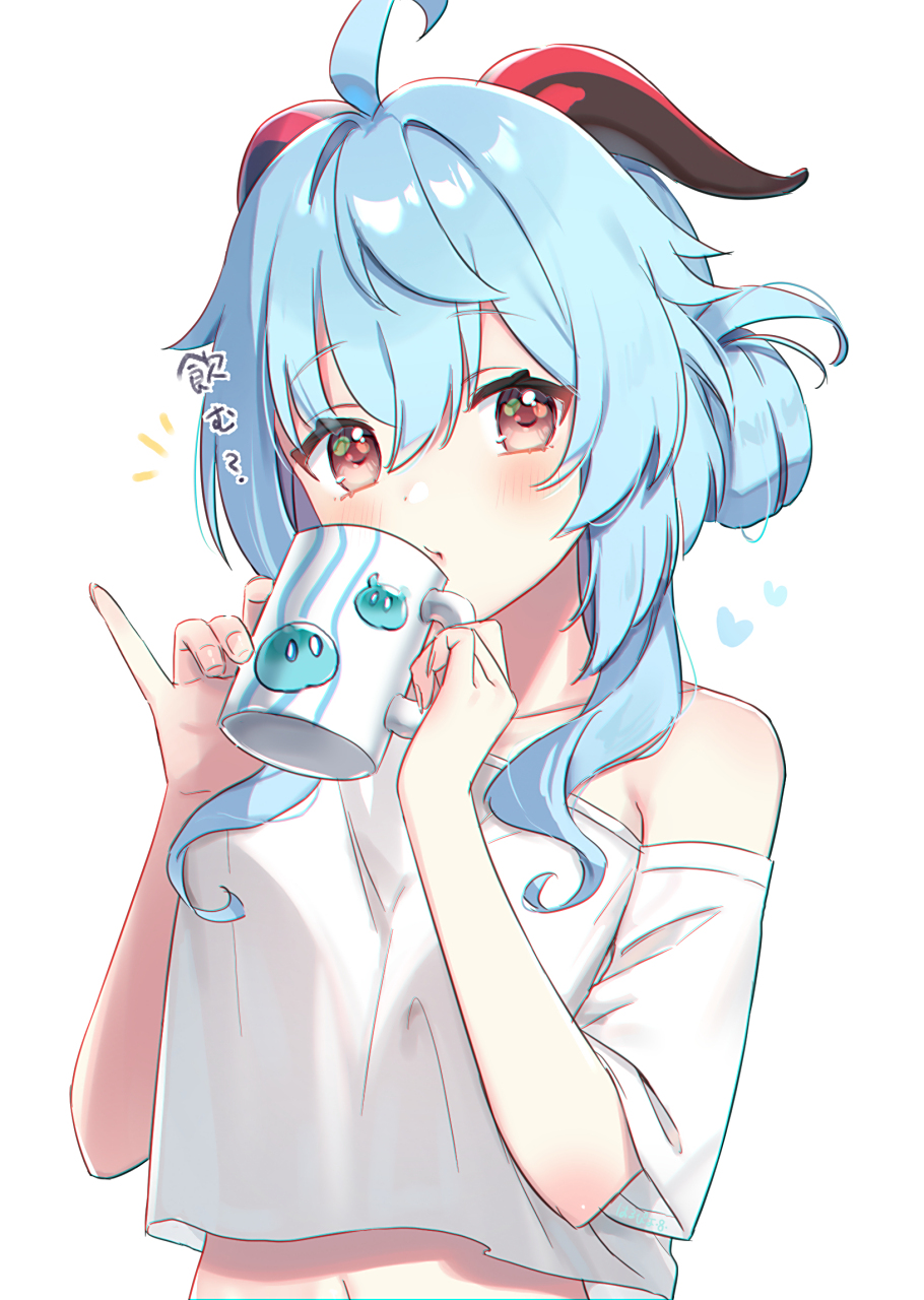 原神# 甘雨喝茶