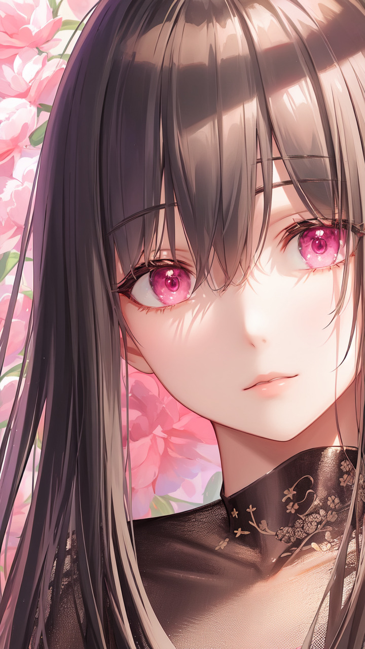 用ai画的牡丹仙子,如果要选来做手机壁纸,你会选第几张?