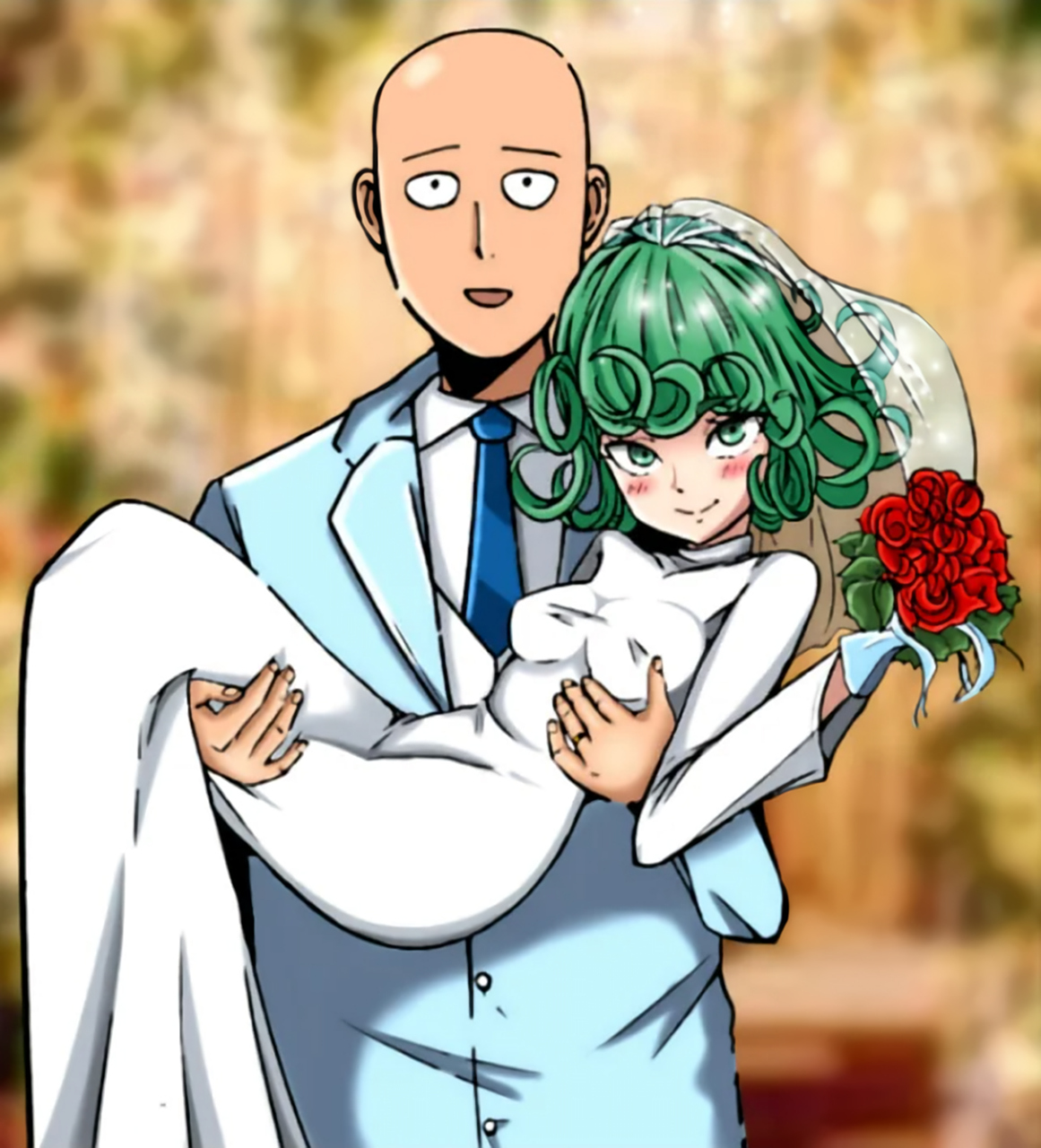 一拳超人#  当琦玉和龙卷步入婚姻. 然后.