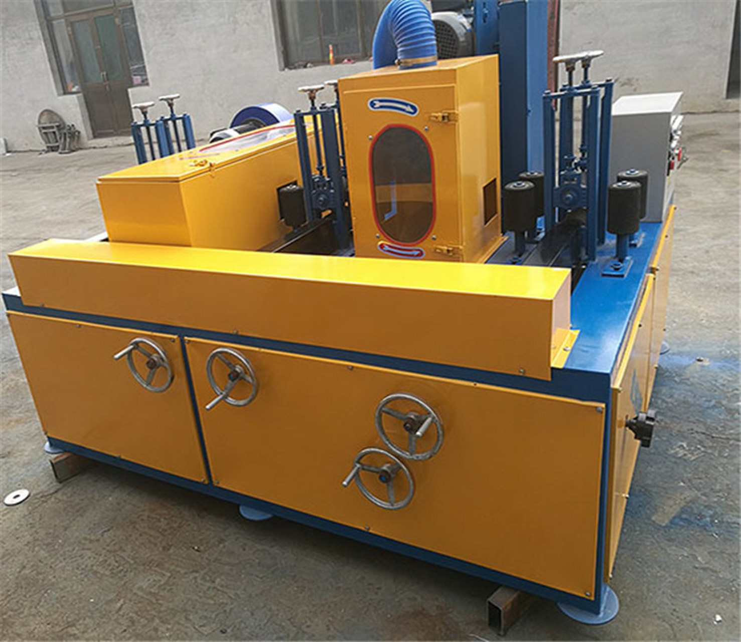 自动方管抛光机#方管抛光机# #方管除锈机#  自动方管抛光机机械制造