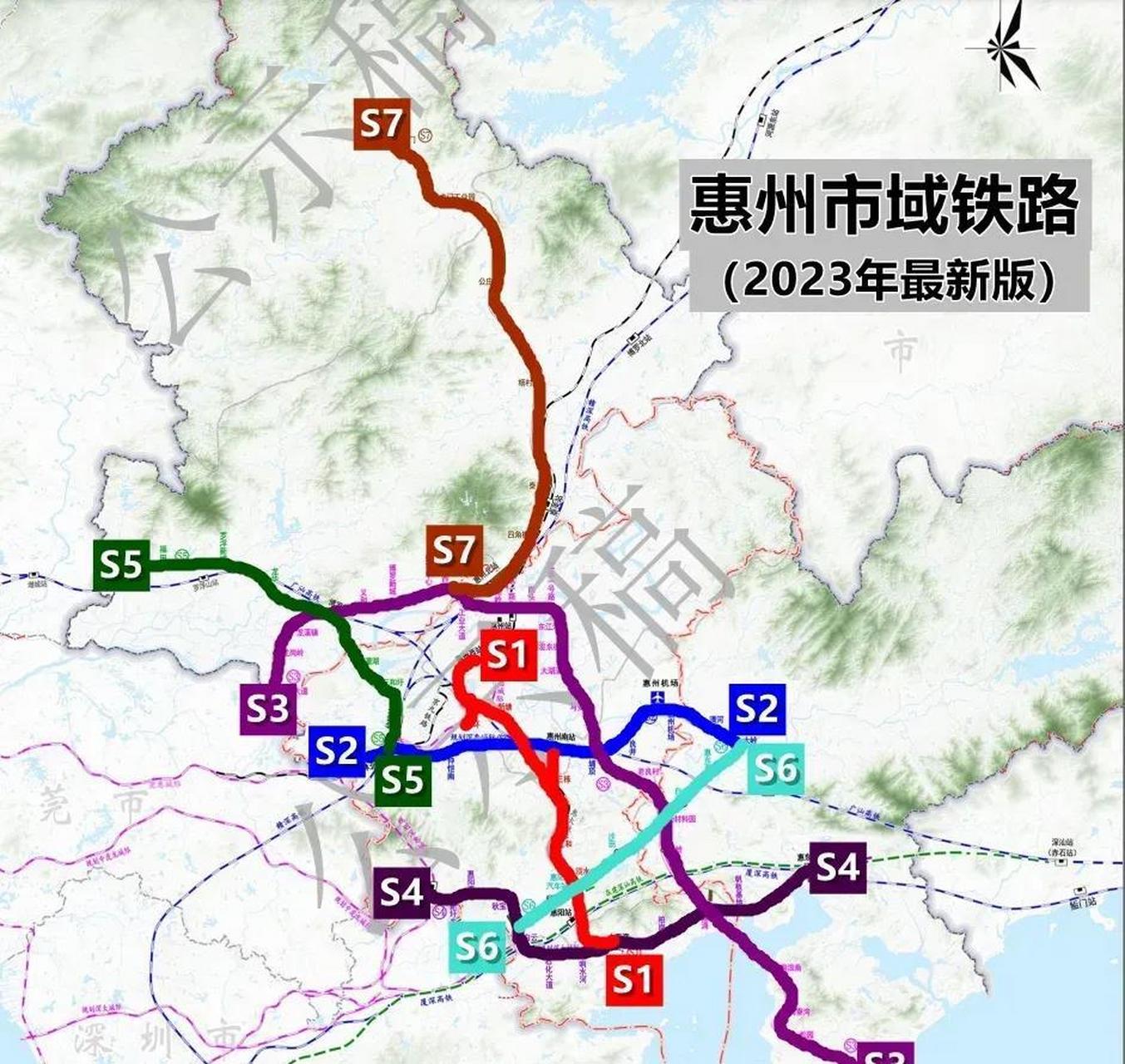 惠州铁路规划图图片