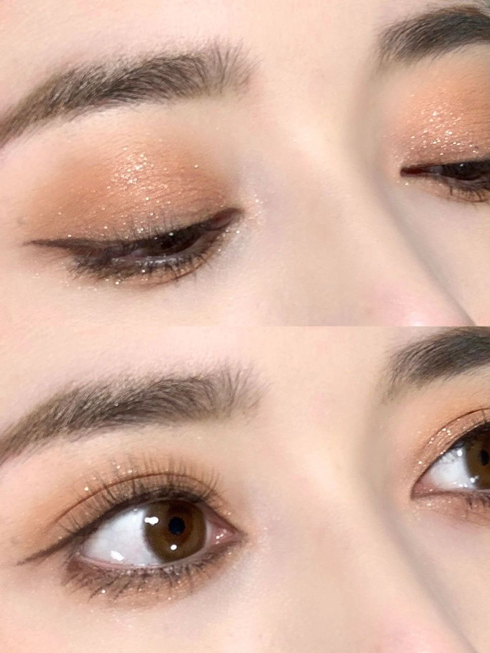 日杂奶油橘元气减龄日常妆 又是一个用手指抹抹就能画好的眼妆 这种日