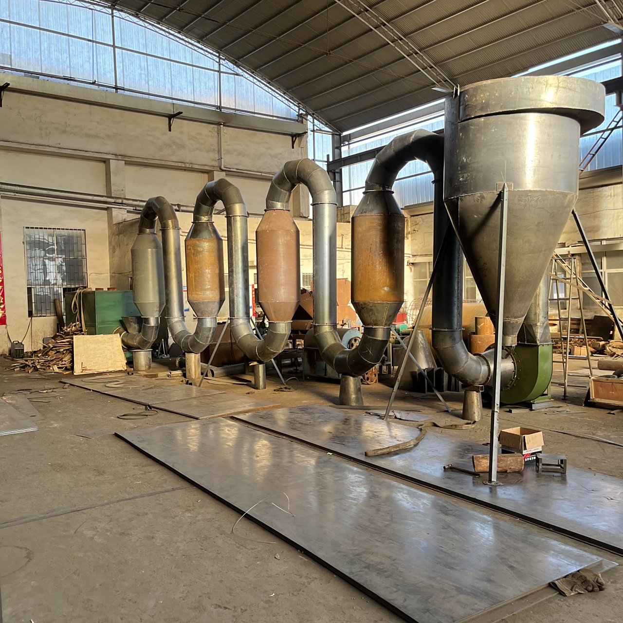 想做机制炭的朋友看过来,这是一整套的机制炭生产线设备,由粉碎机