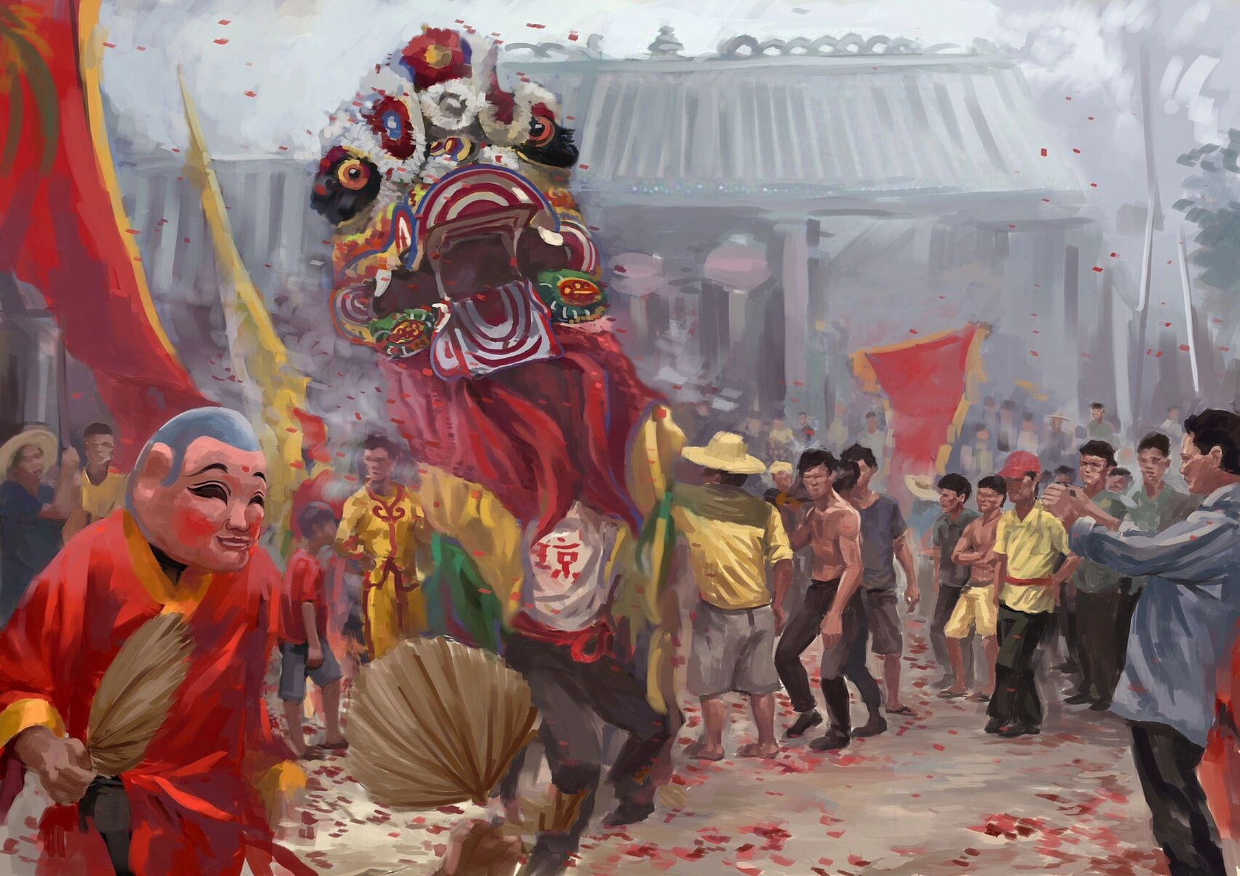 海南非物质文化遗产 海口非遗 麒麟舞	"据宣统《琼山县志》记载:"乾隆