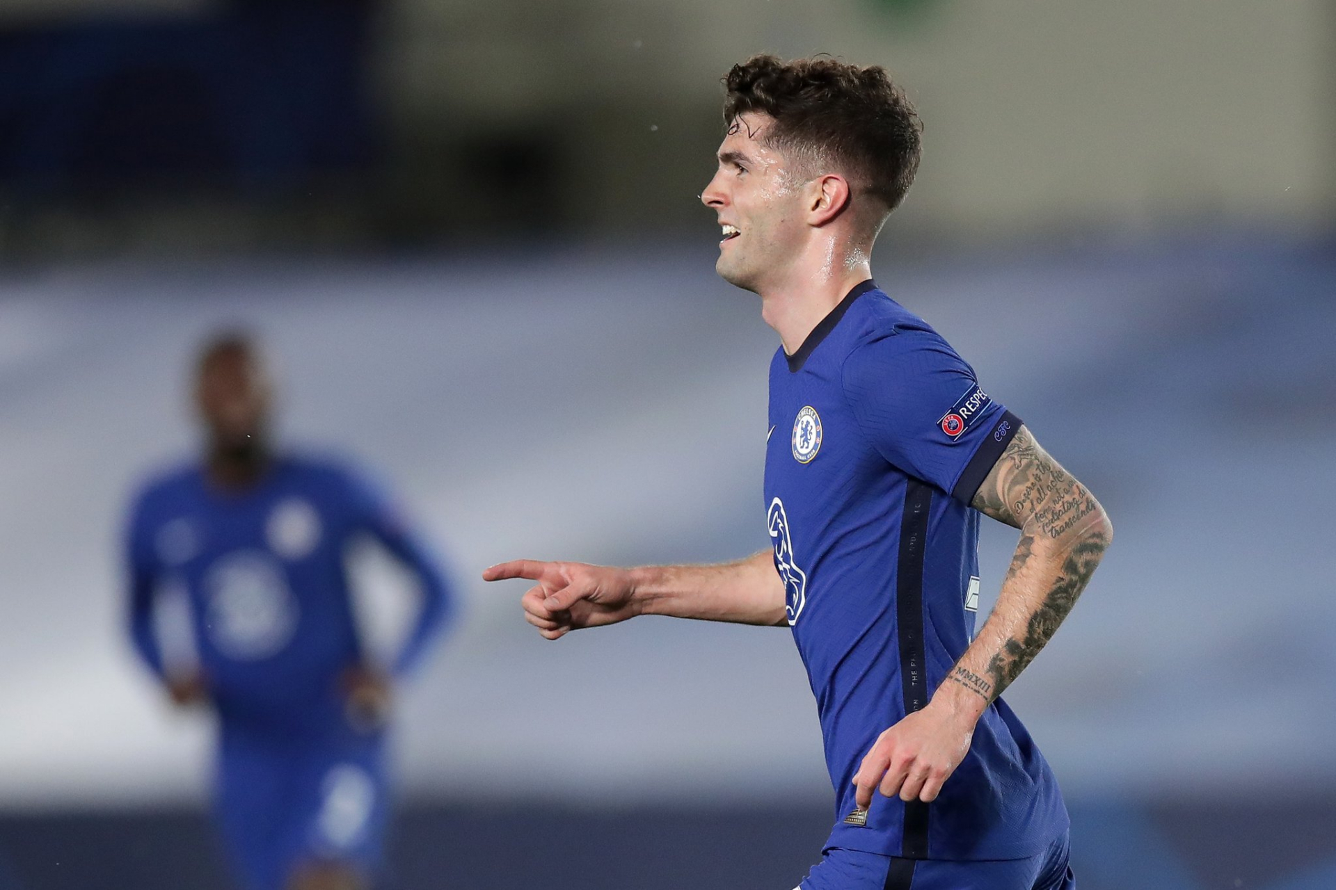 04月27日, 切尔西对皇马的欧冠半决赛中,普利西奇在上半场为切尔西队