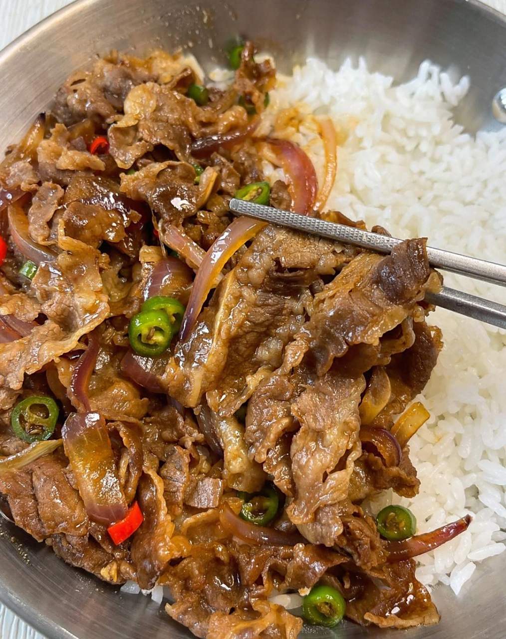 家人都在夸的香辣洋葱肥牛饭!能出去开店了!