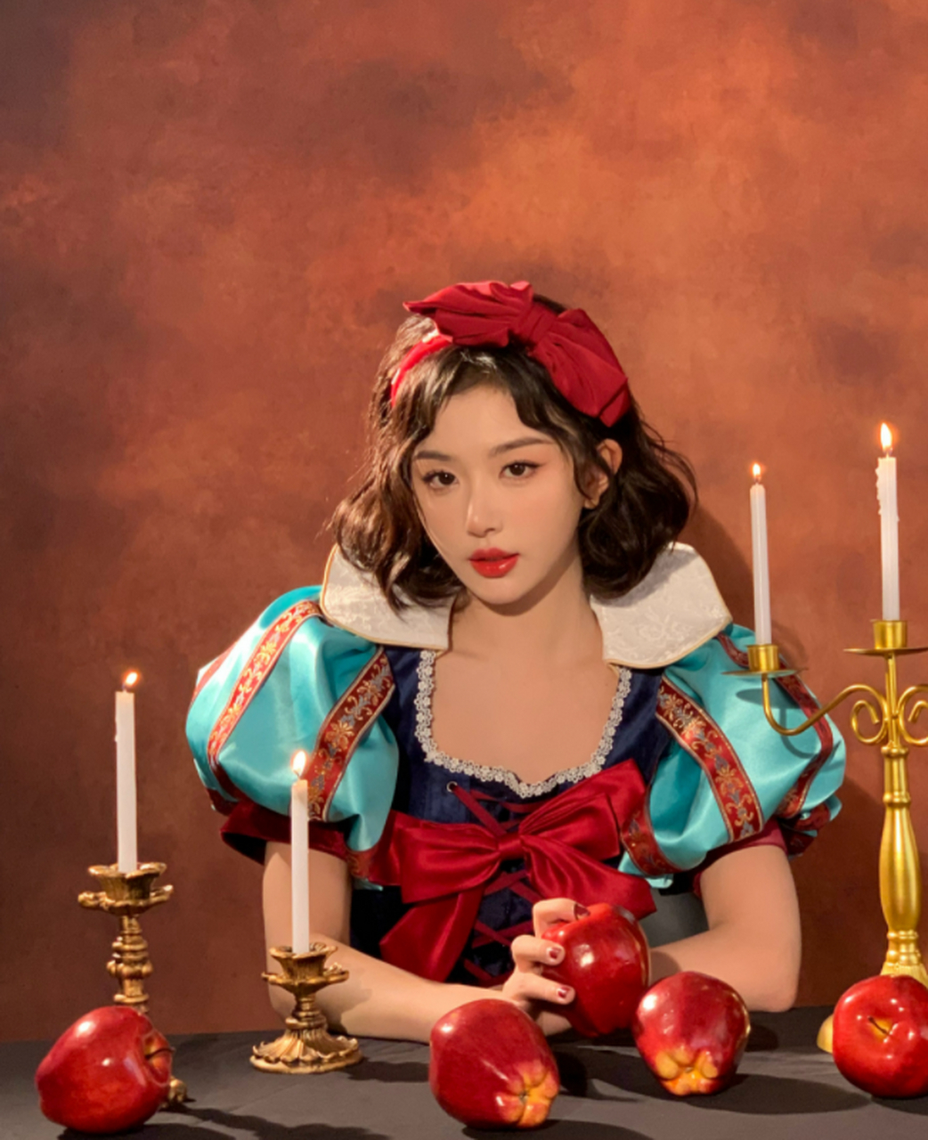 孔雪儿白雪公主造型好好看,肤白如脂大眼睛好美呀